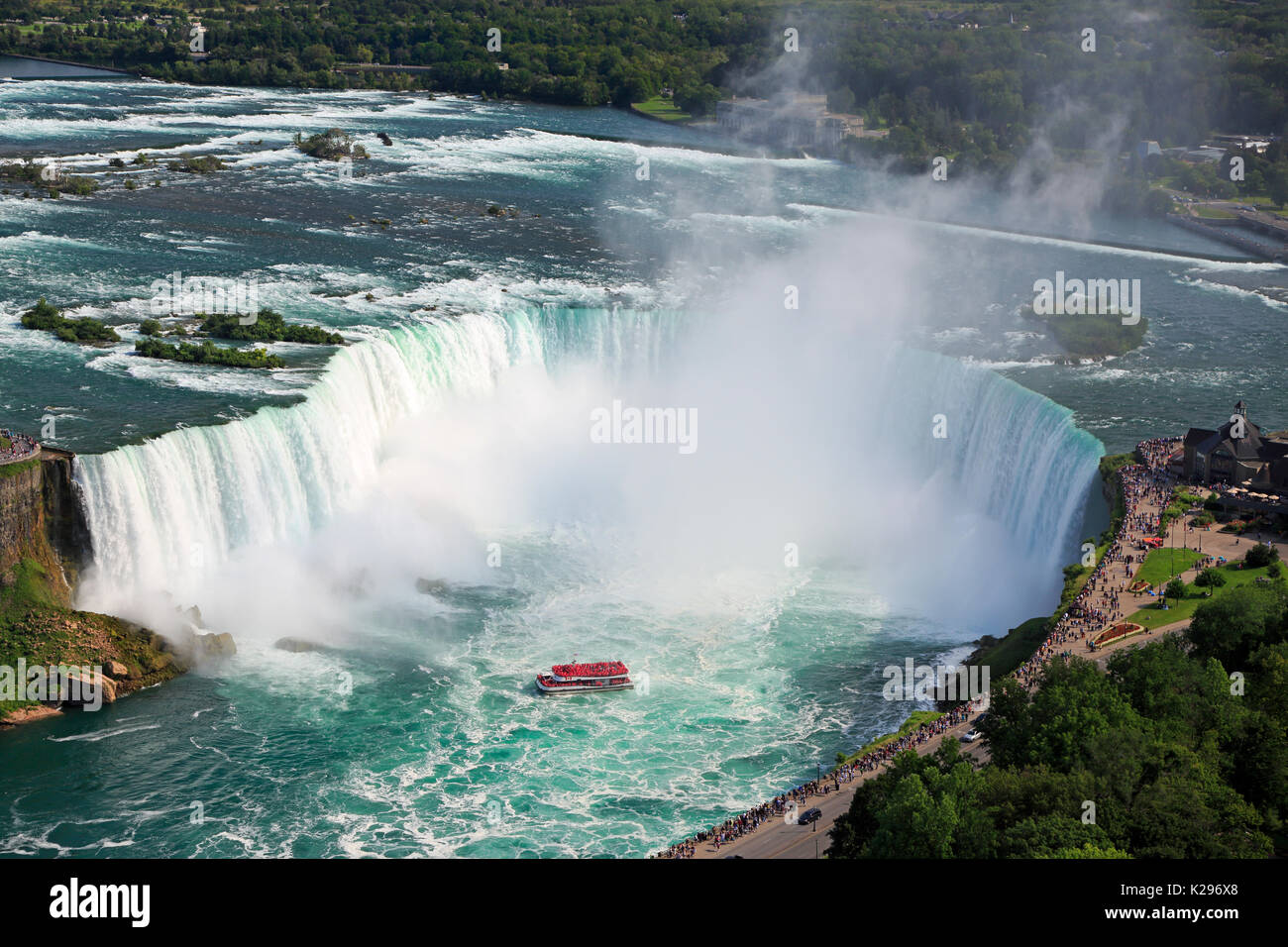 Niagara Falls, aerial view, Canada Stock Photo