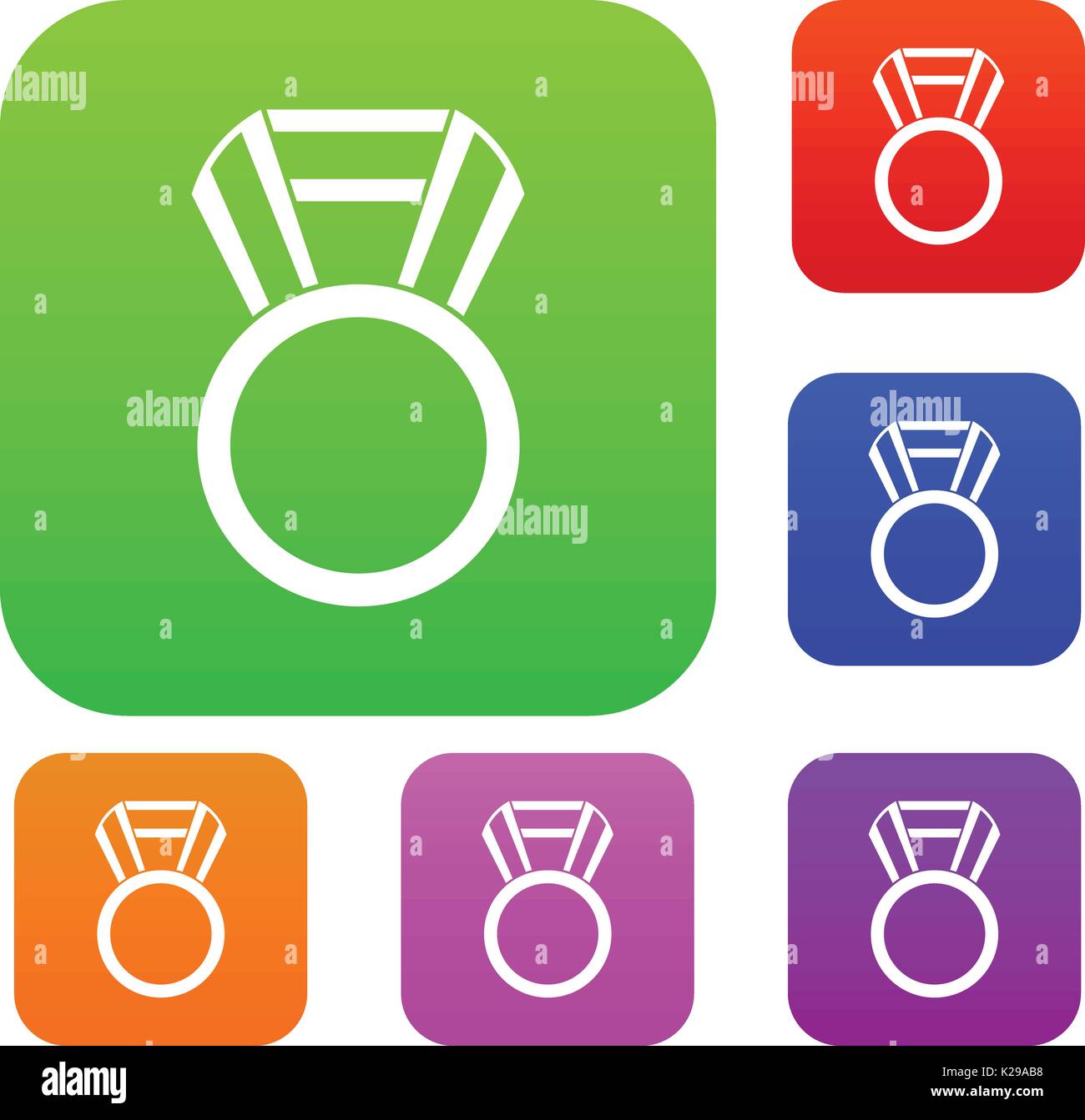 Round medal set collection Stock Vector Image & Art - Alamy