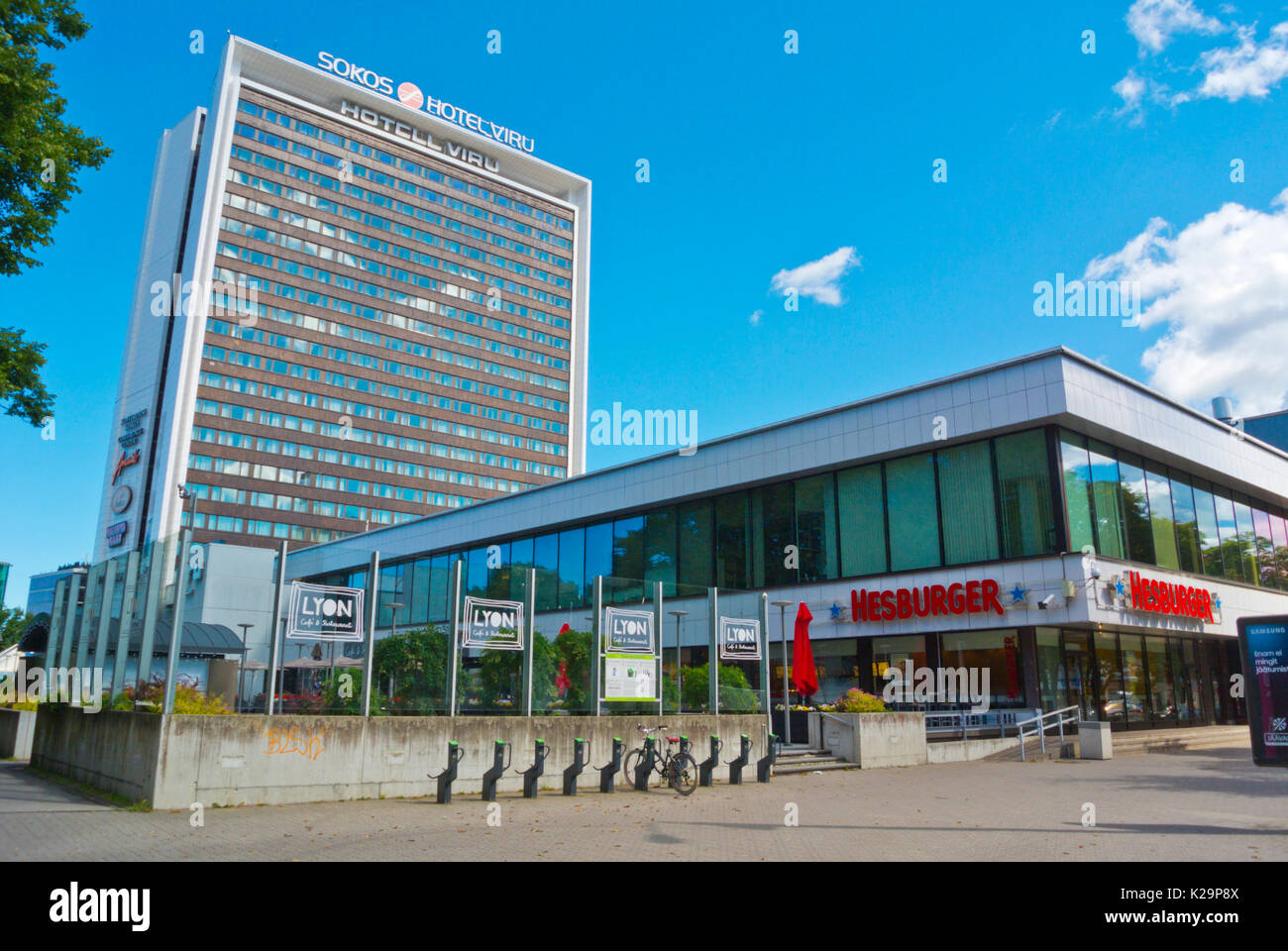 Viru Keskus, Hotell Viru, Tallinn, Estonia Stock Photo