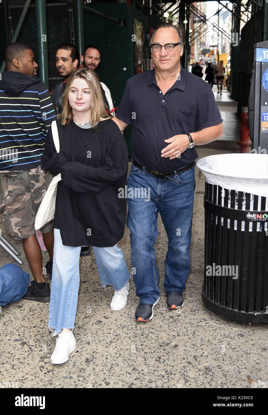 New York, NY, USA. 29th Aug, 2017. Jim Belushi, seen with his daughter