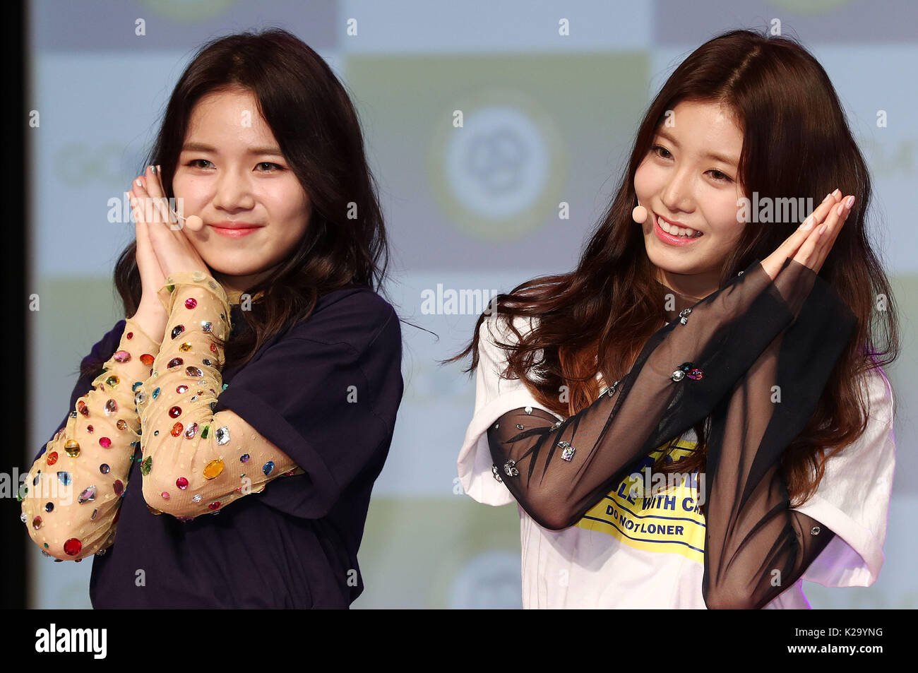 S. Korean girl group Good Day South Korean girl group Good Day poses