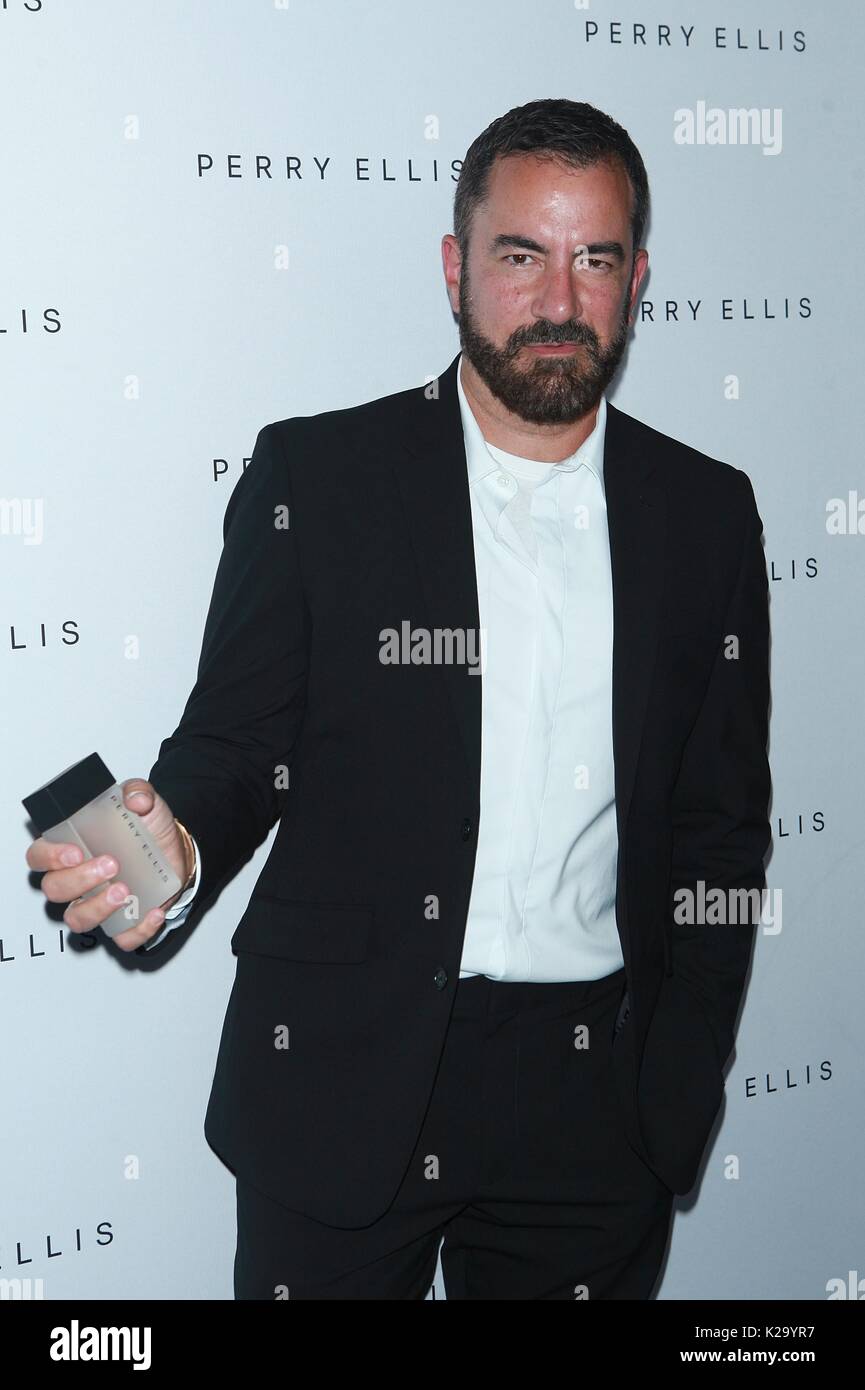 New York, NY, USA. 29th Aug, 2017. Michael Maccari unveils the new Perry Ellis fragrance at Kola House on August 29, 2017 in New York City. Credit: Diego Corredor/Media Punch/Alamy Live News Stock Photo
