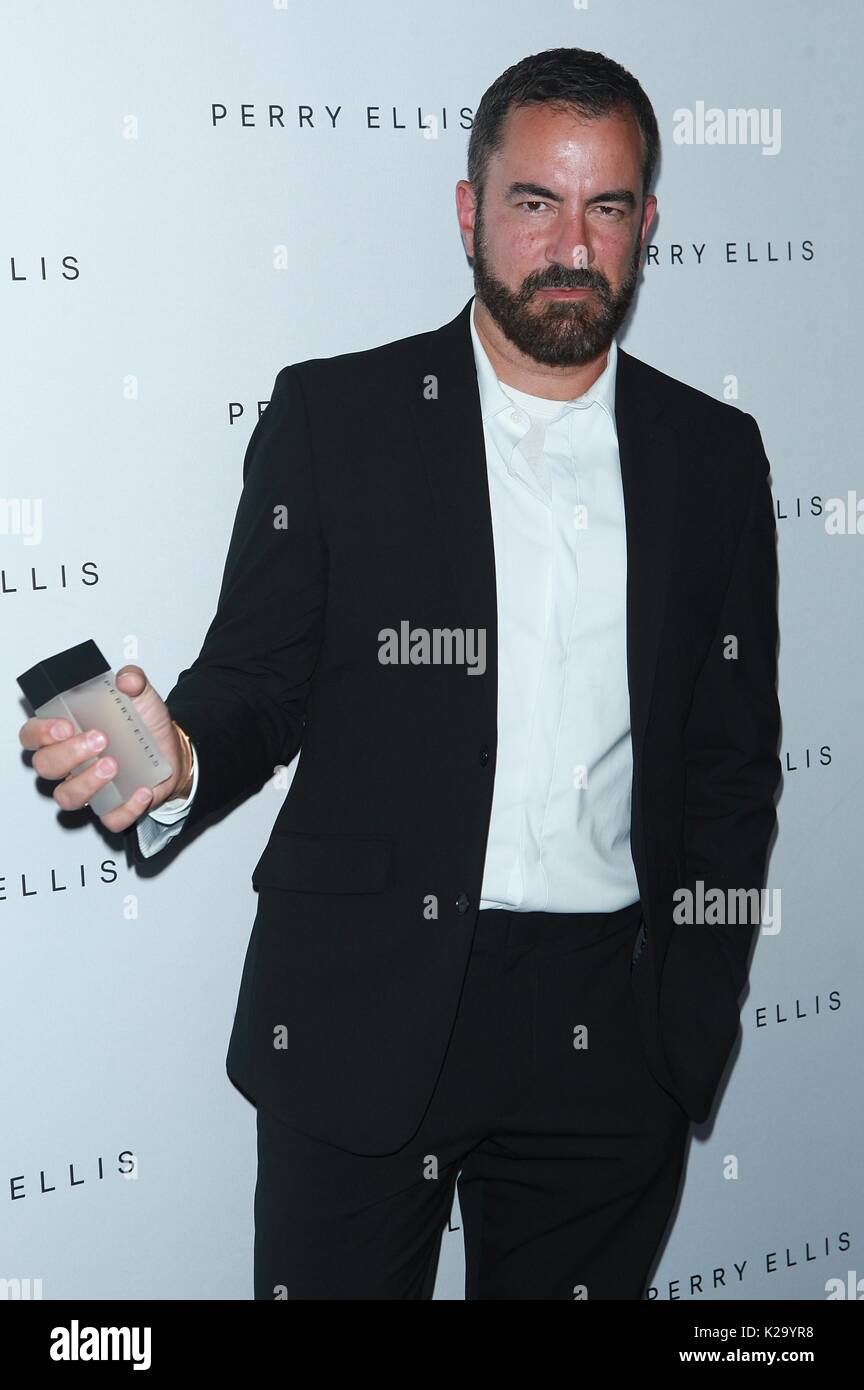 New York, NY, USA. 29th Aug, 2017. Michael Maccari unveils the new Perry Ellis fragrance at Kola House on August 29, 2017 in New York City. Credit: Diego Corredor/Media Punch/Alamy Live News Stock Photo
