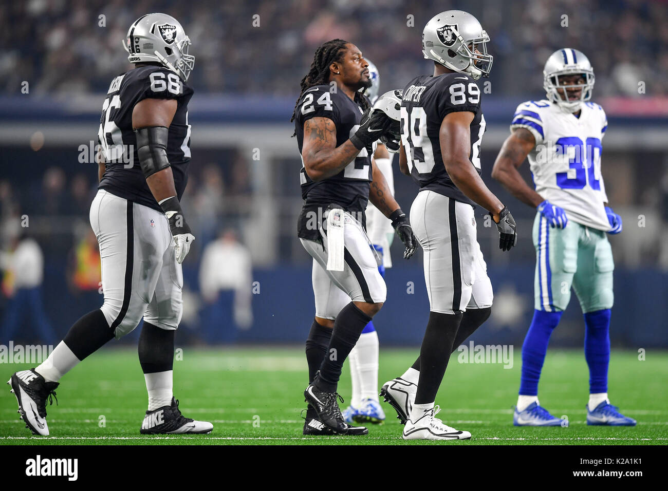 August 26th, 2017:.Dallas Cowboys tight end James Hanna (84).during an NFL  football game between the Oakland Raiders and Dallas Cowboys at AT&T  Stadium in Arlington, Texas. .Manny Flores/CSM Stock Photo - Alamy