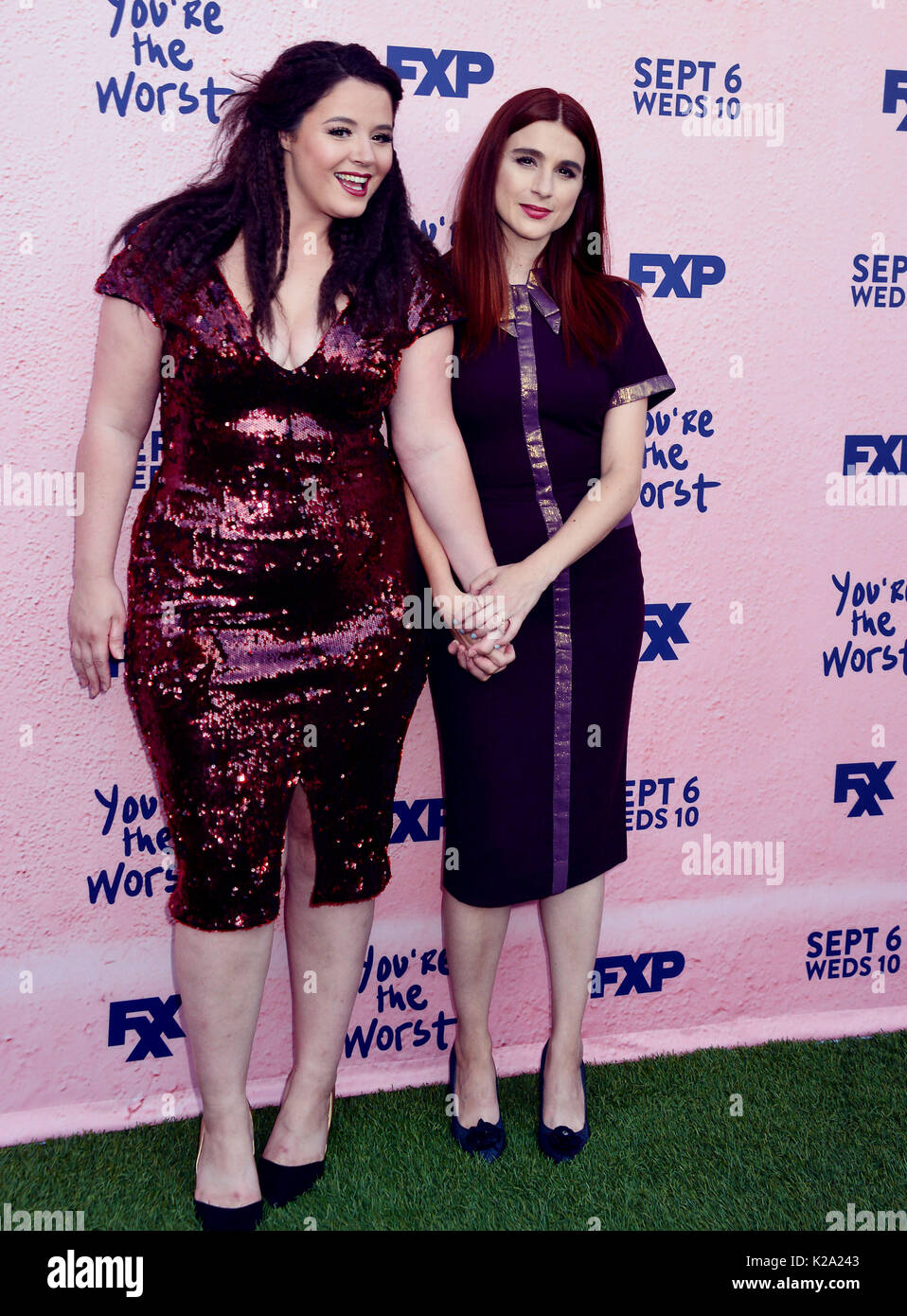 Kether Donohue, Aya Cash 027 arriving You're The Worst Premiere at the