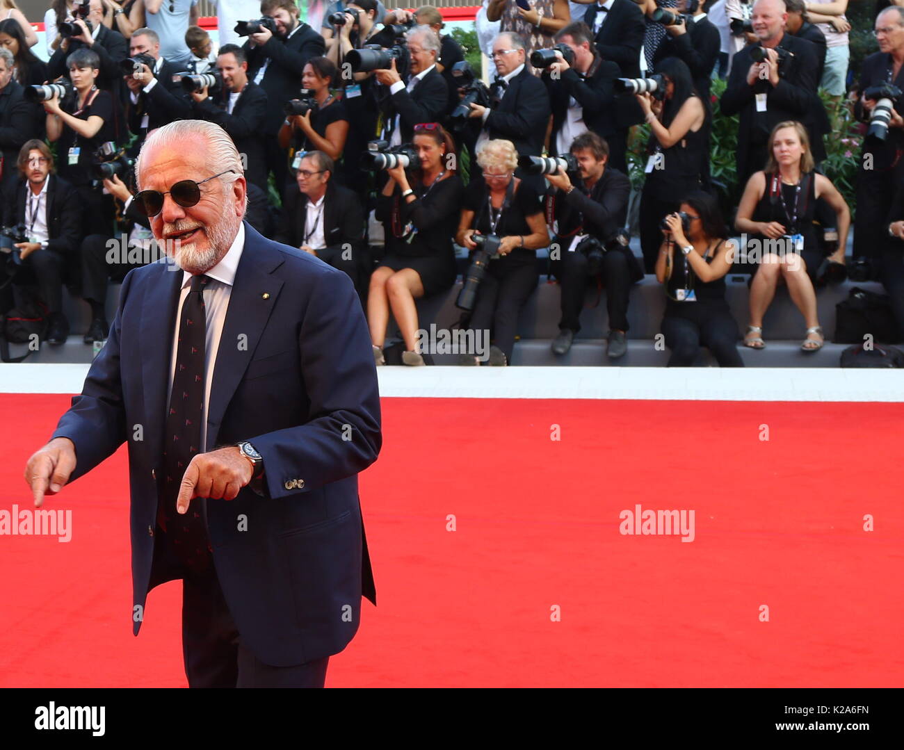 Venice, Italy. 30th Aug, 2017. Aurelio De Laurentiis during the 74th Venice International Film Festival at Lido of Venice on 30th August, 2017. Credit: Andrea Spinelli/Alamy Live News Stock Photo