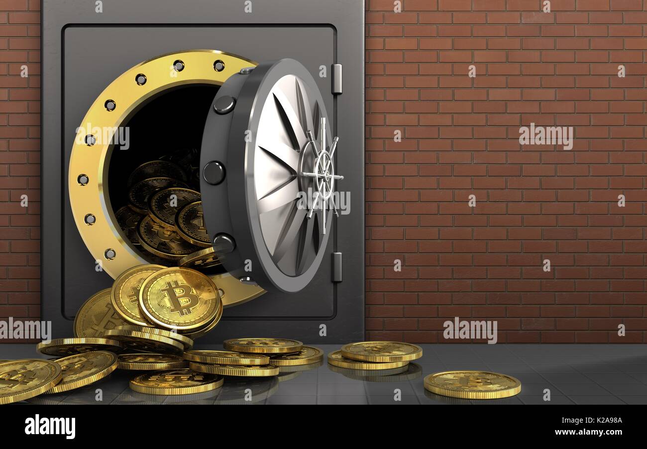 Opening safe box full golden hi-res stock photography and images - Alamy