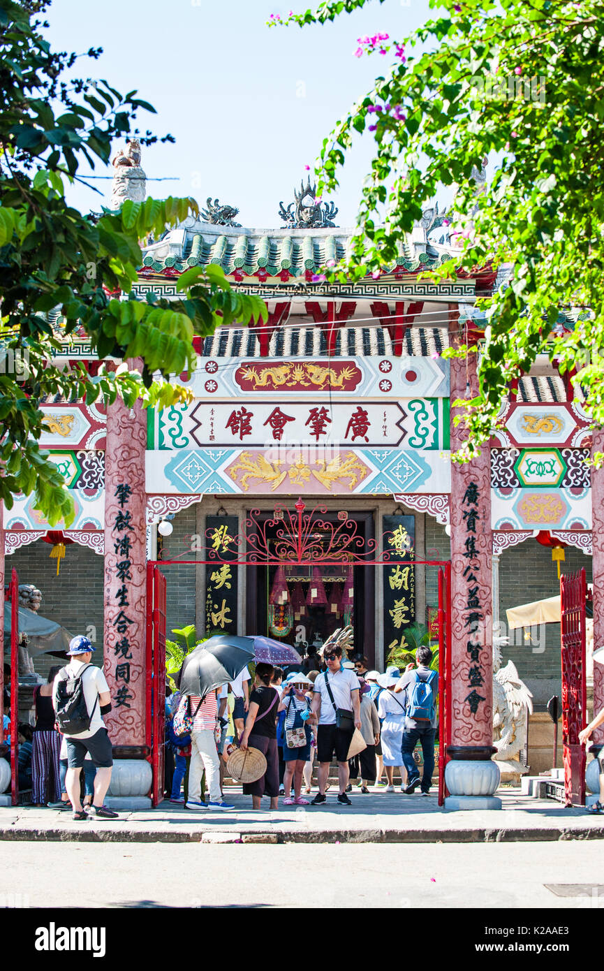Cantonese Assembly Hall, Hoi Quan Quang Trieu, Hoi An Ancient Town, Vietnam Stock Photo