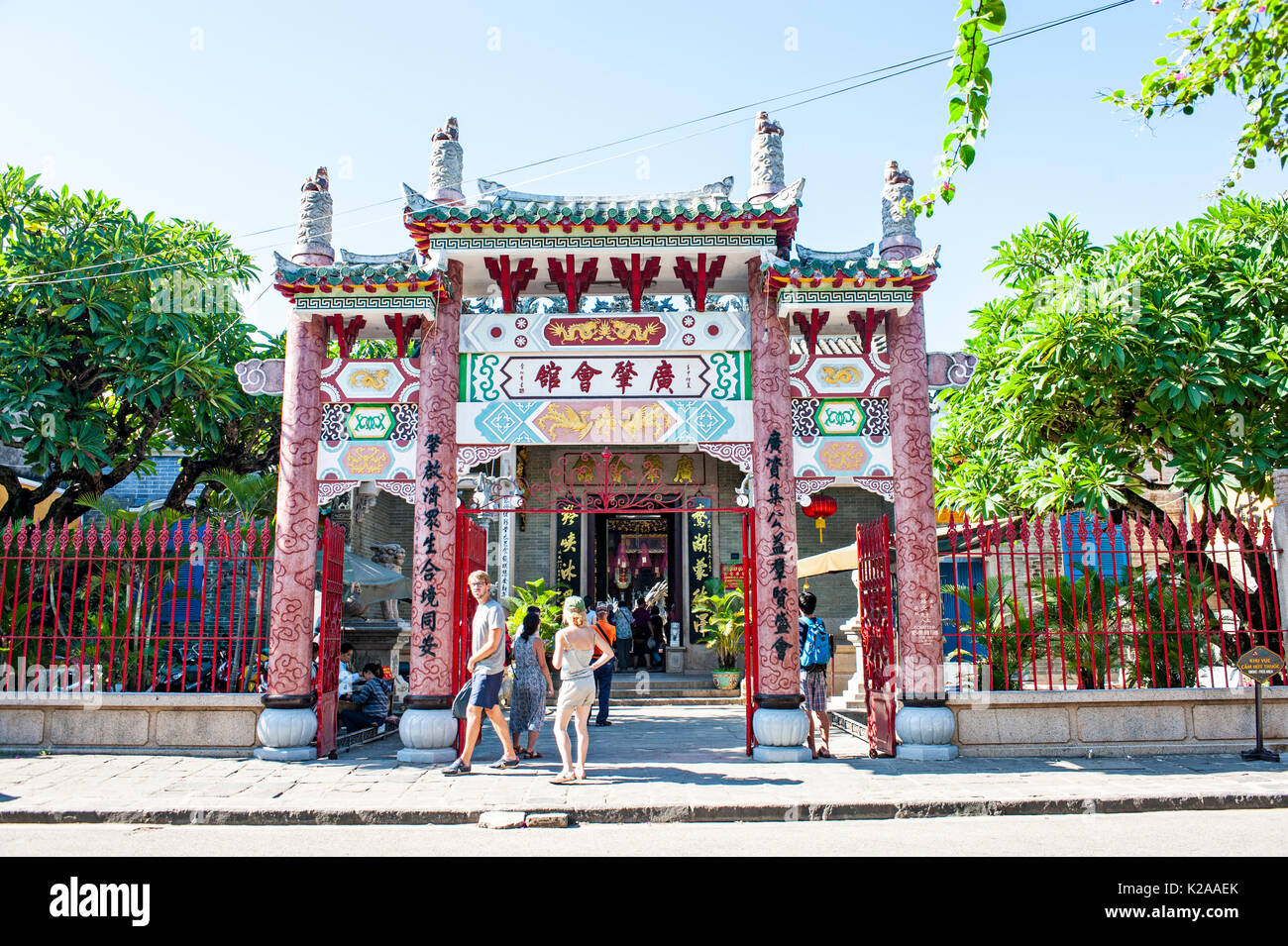 Cantonese Assembly Hall, Hoi Quan Quang Trieu, Hoi An Ancient Town, Vietnam Stock Photo