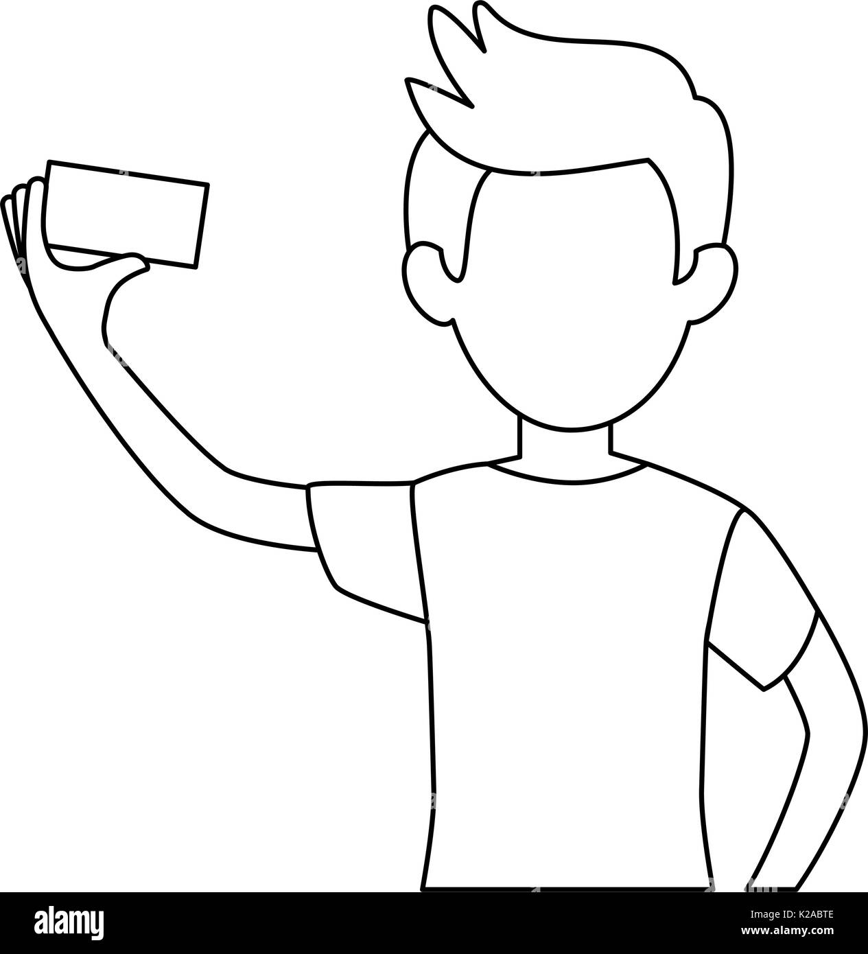 Posing for a selfie Black and White Stock Photos & Images Alamy