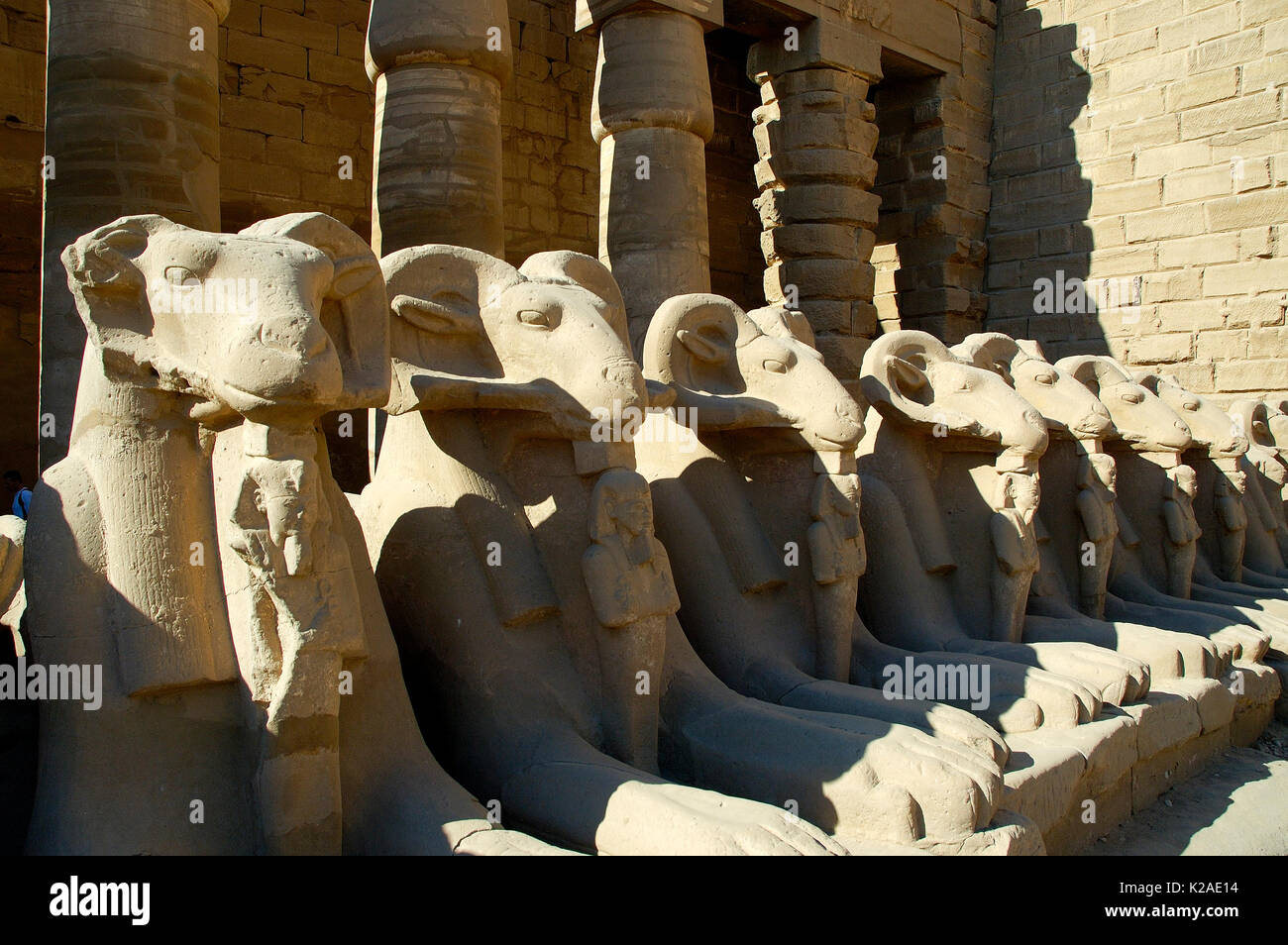 Khnum from the Temple of Karnak, Luxor. Egypt Stock Photo