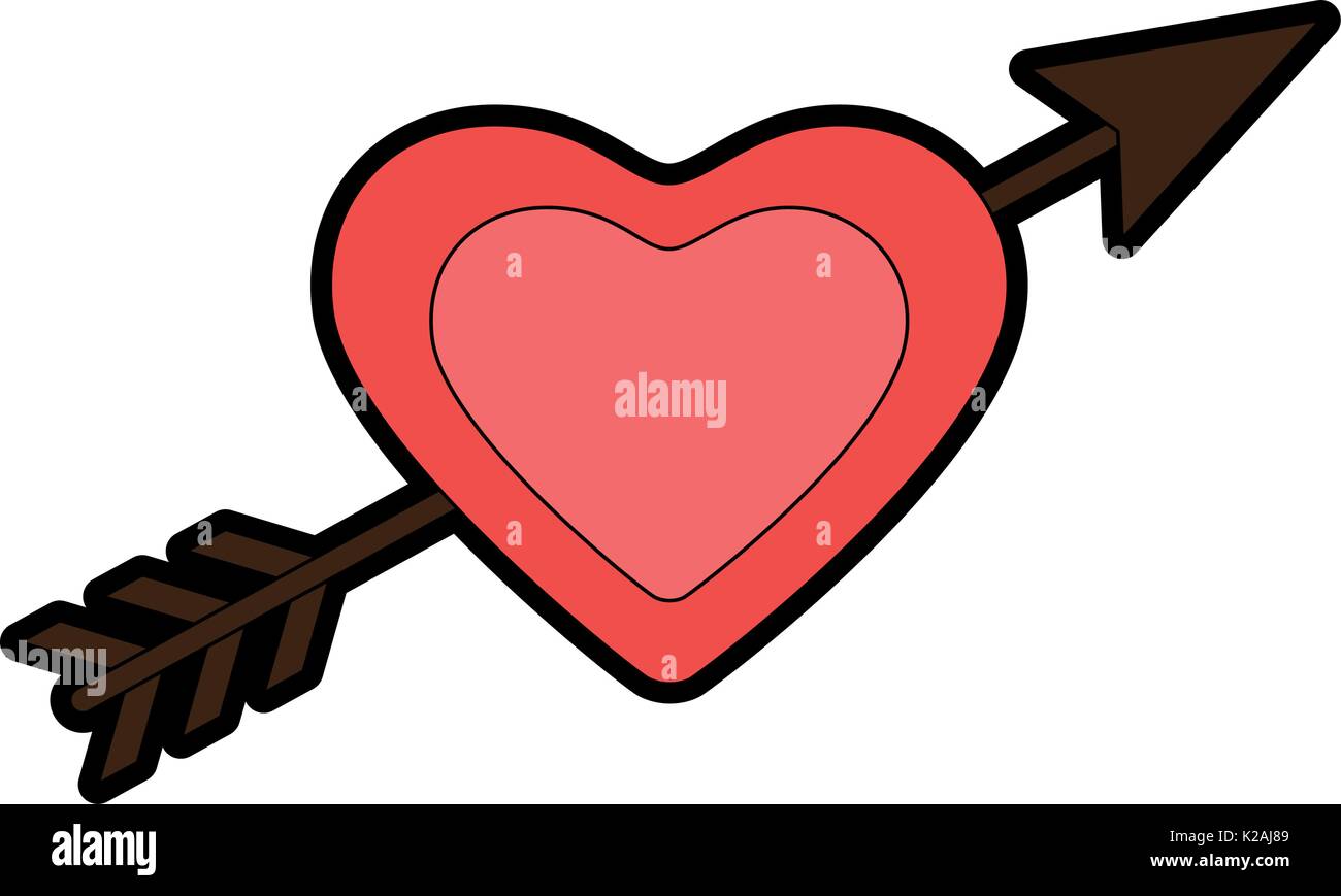 arrowed heart icon Stock Vector Image & Art - Alamy