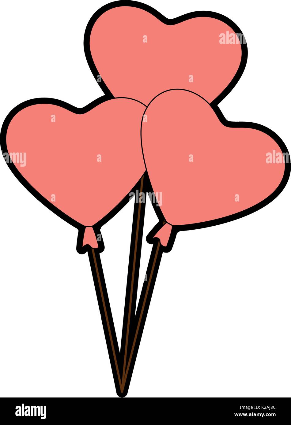 heart balloons icon Stock Vector Image & Art - Alamy