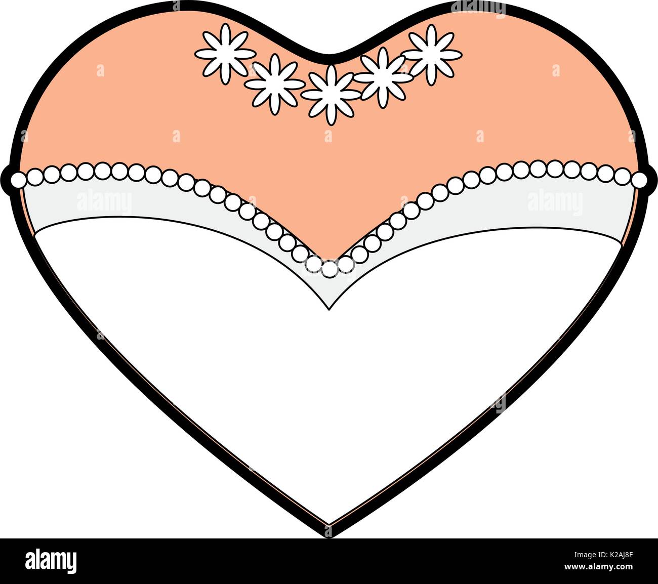bride dress in heart shape icon Stock Vector Image & Art Alamy