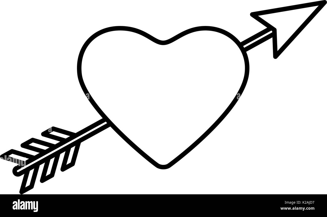 Arrowed heart hi-res stock photography and images - Alamy