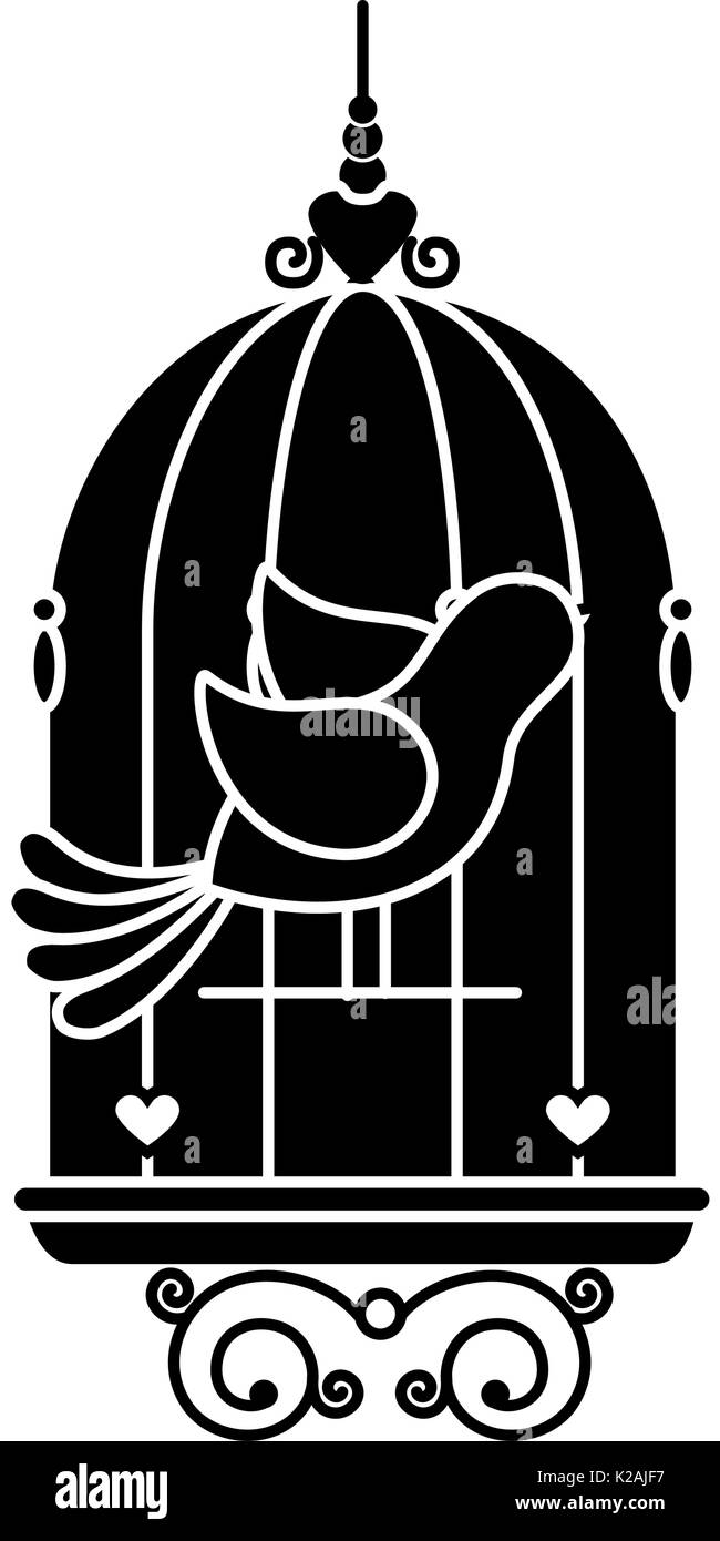 Silhouette Birdcage High Resolution Stock Photography and Images - Alamy