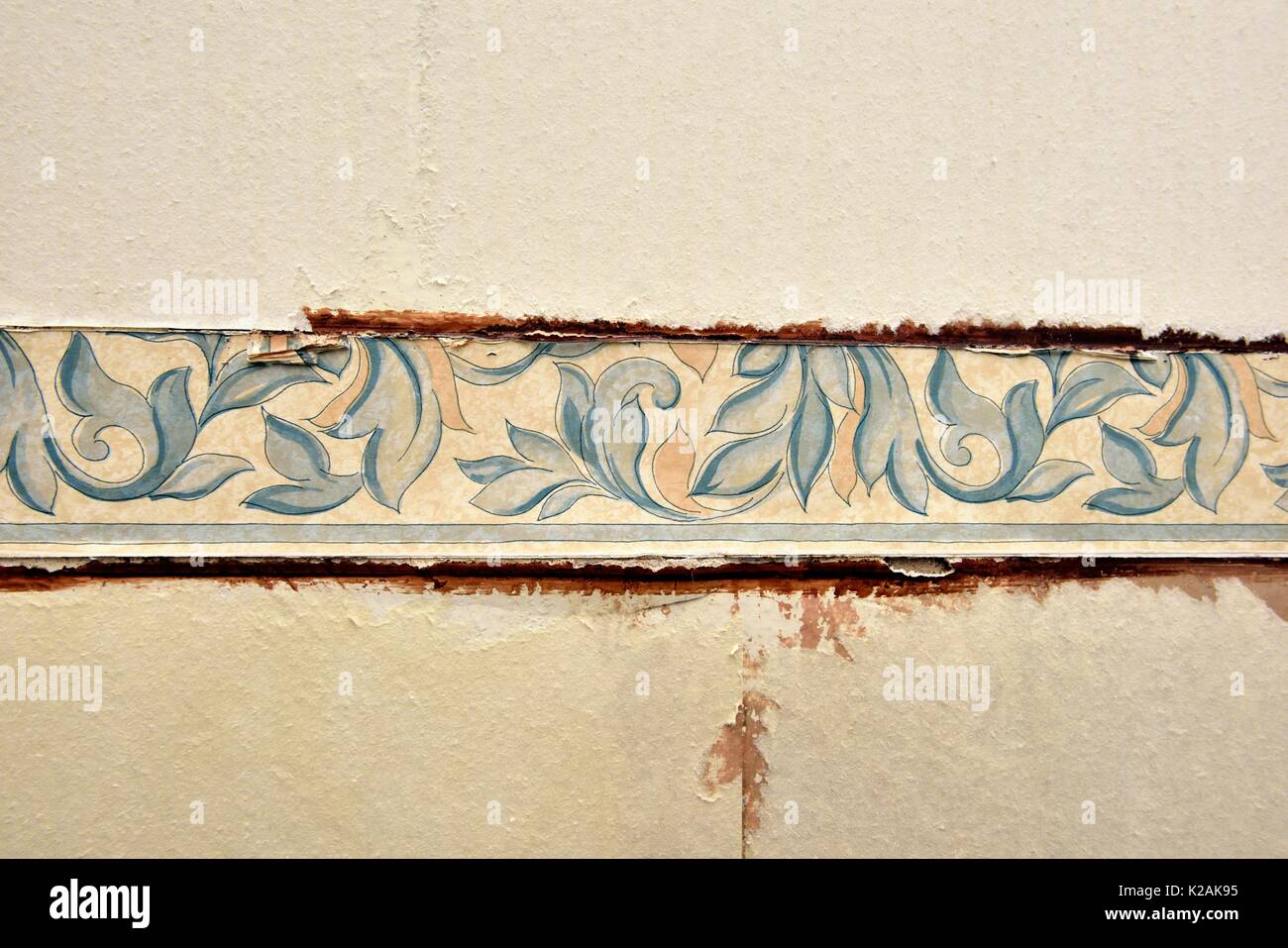 Old wallpaper border Stock Photo Alamy