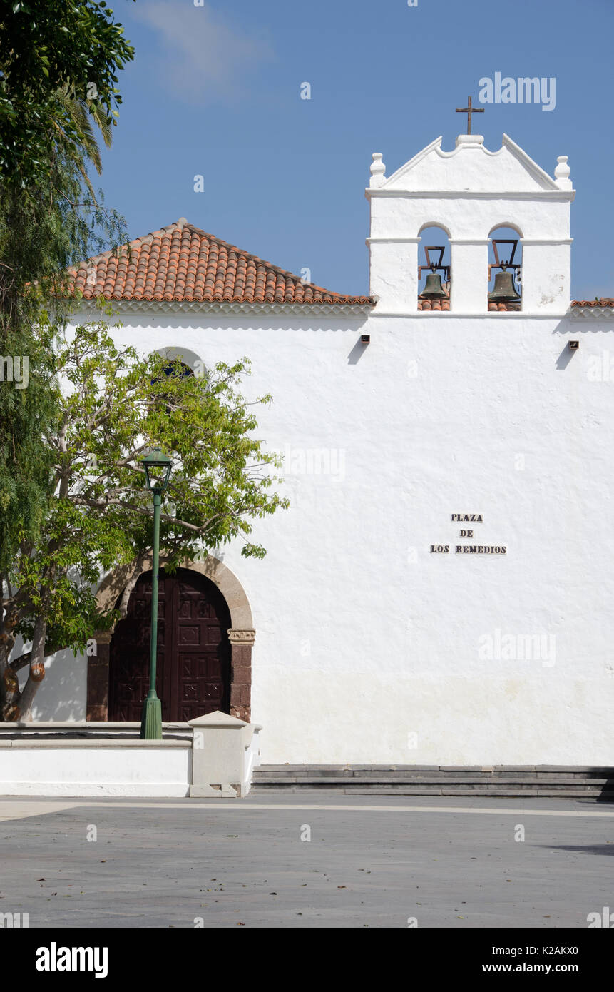 Church in Uga Lanzarote Canary Islands Stock Photo