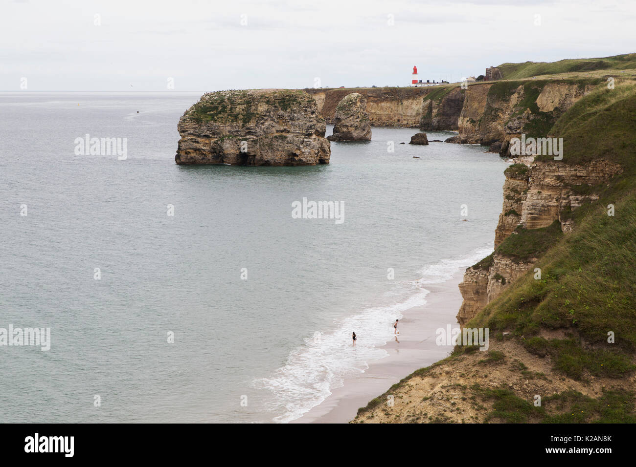 The northeast coastline at Marden in South Tyneside, England Stock Photo Alamy