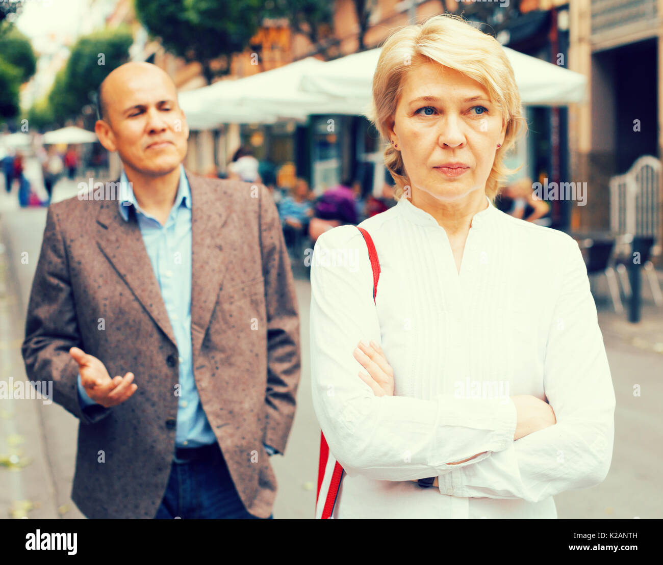 Angry senior elegant woman hi-res stock photography and images - Alamy