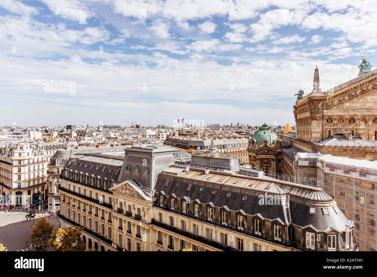 Cityscape view of Paris Stock Photo