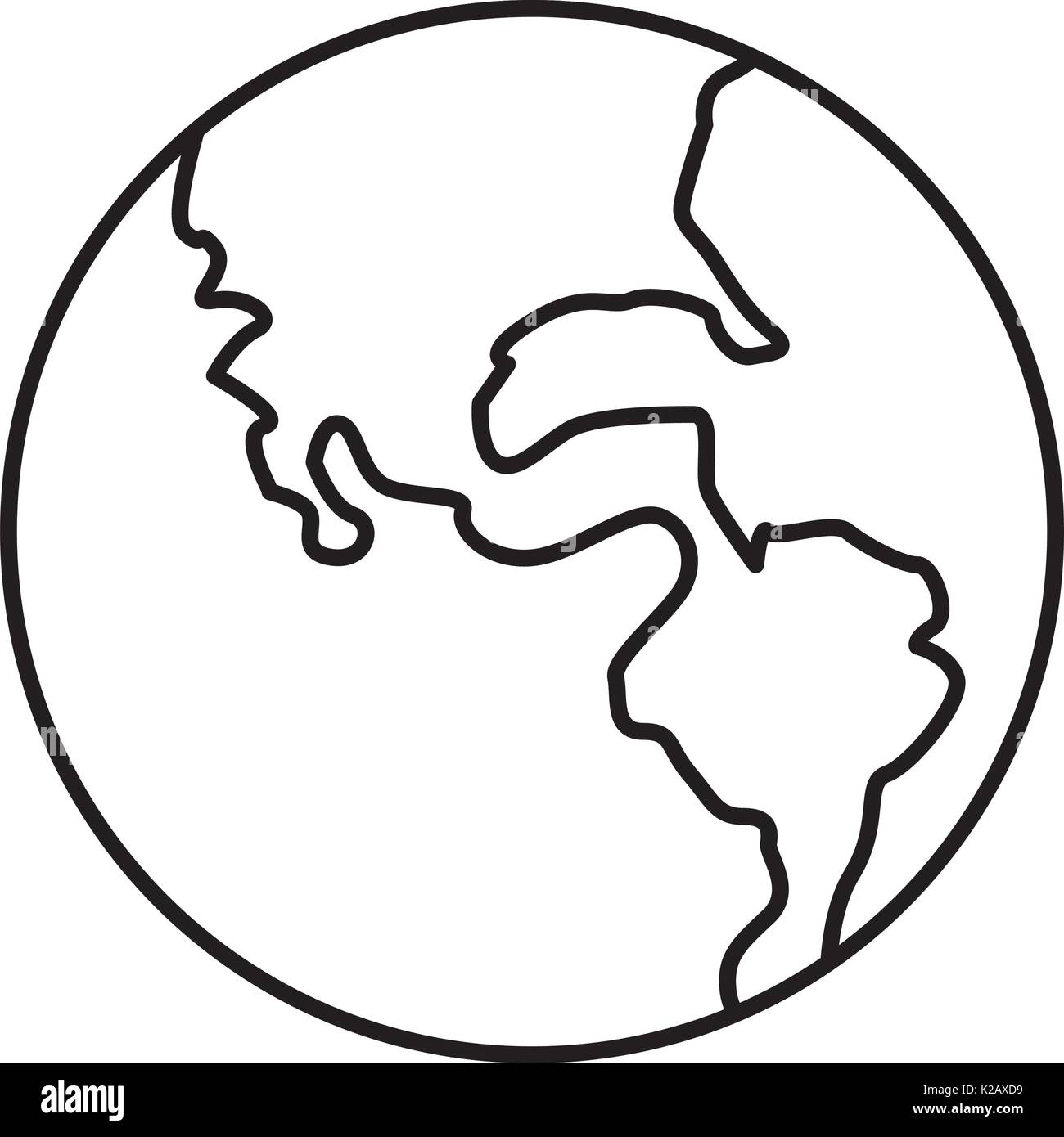 world earth planet system solar image vector illustration Stock Vector ...