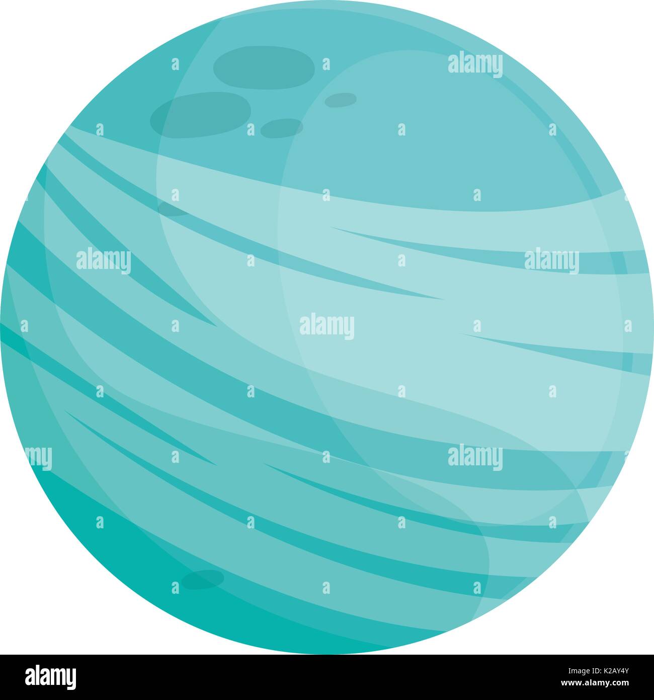 planet of the solar system isolated on white background vector ...