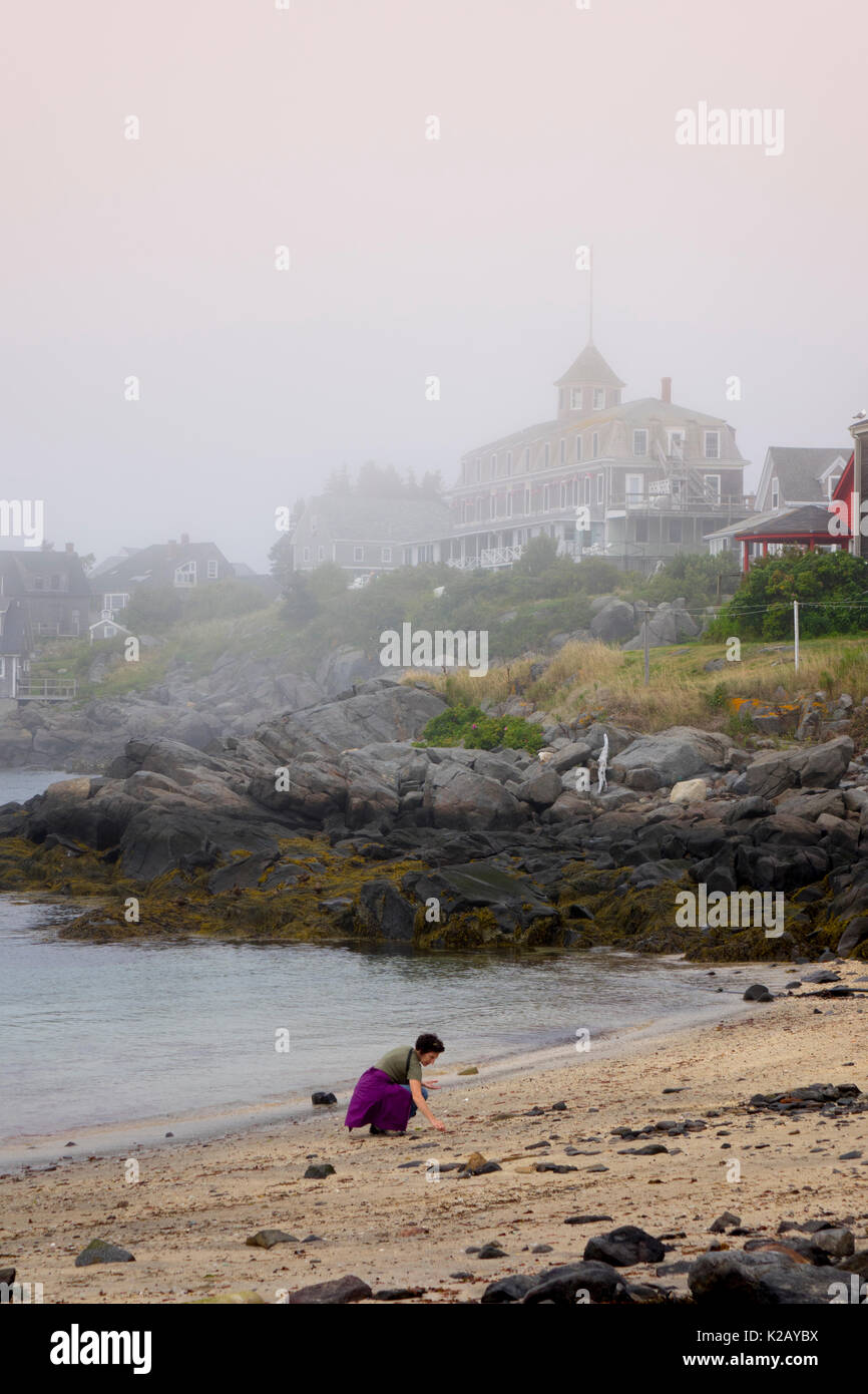USA Maine ME Monhegan Island in Penobscot Bay in the Atlantic Ocean