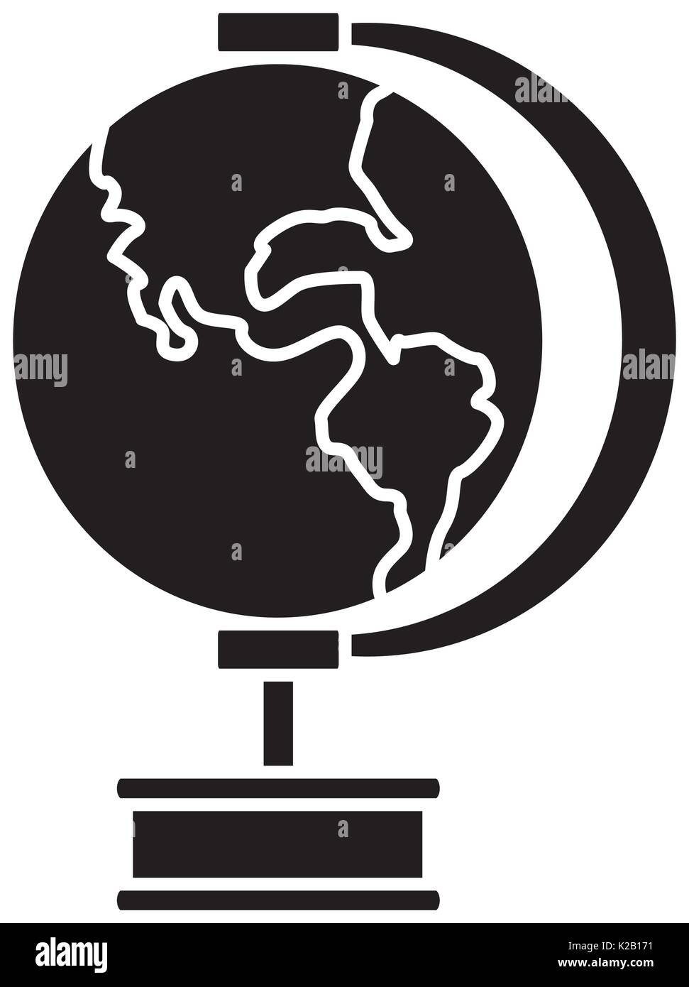 school globe map earth education element Stock Vector Image & Art - Alamy