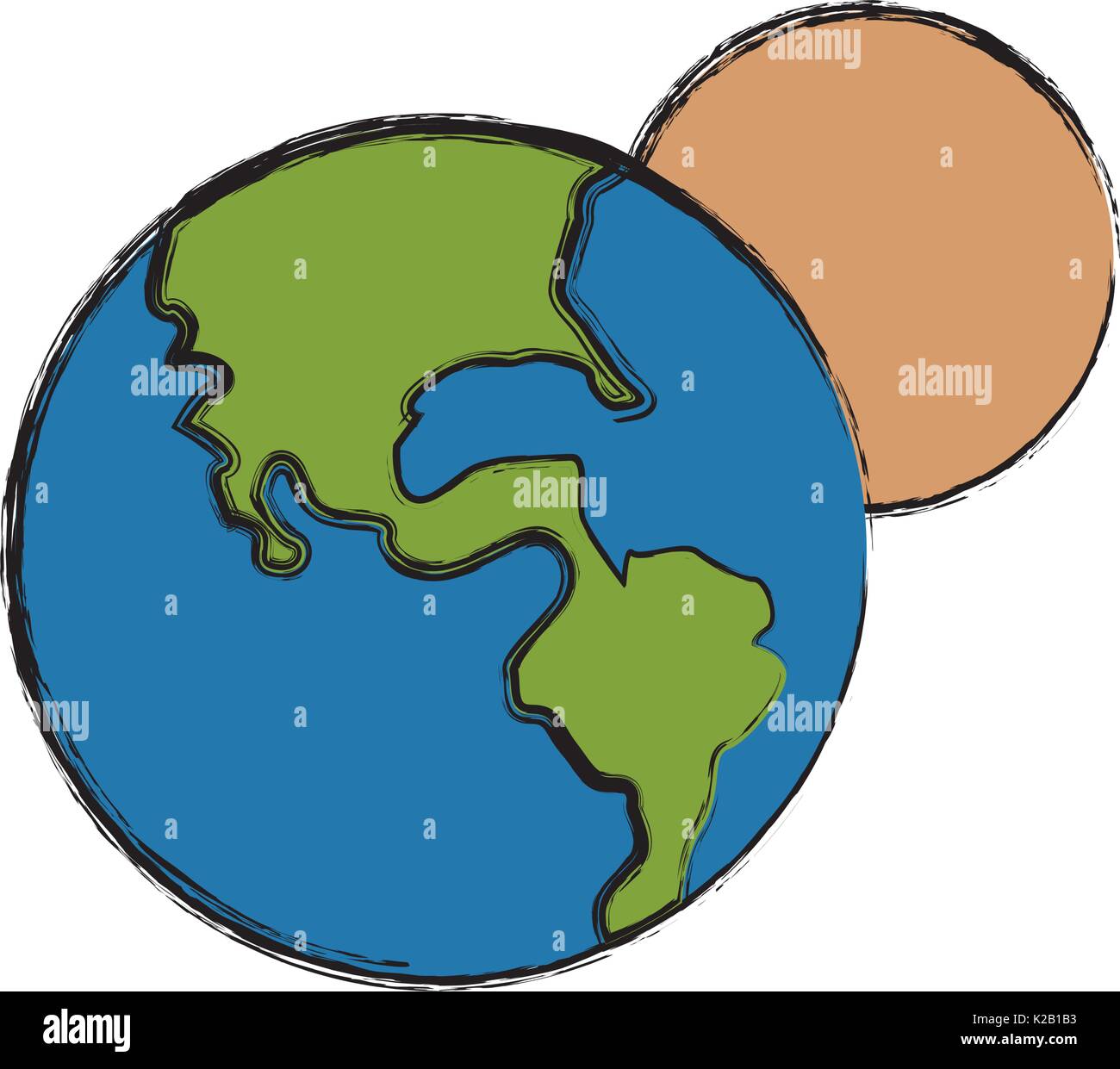 world earth planet system solar image Stock Vector Image & Art - Alamy