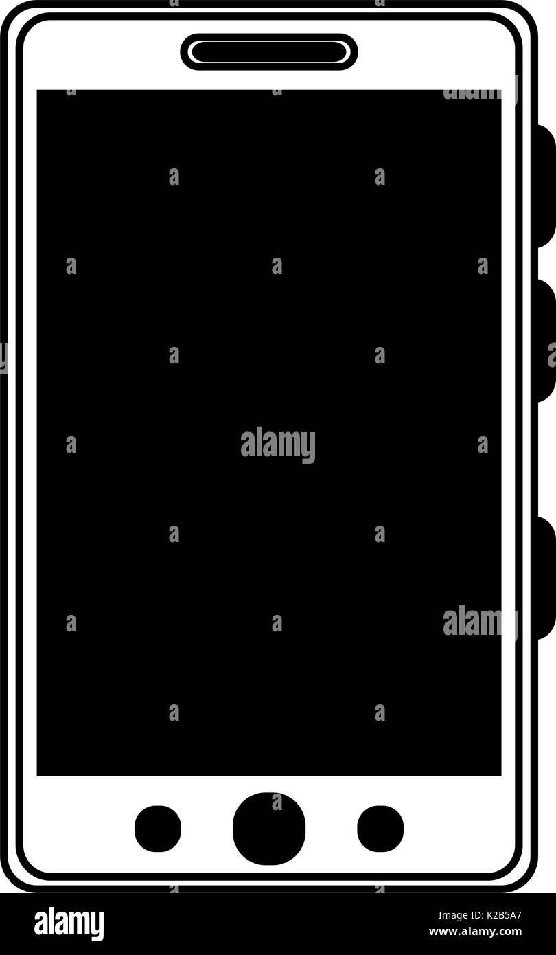 Smartphone icon Device gadget technology and electronic theme Isolated ...