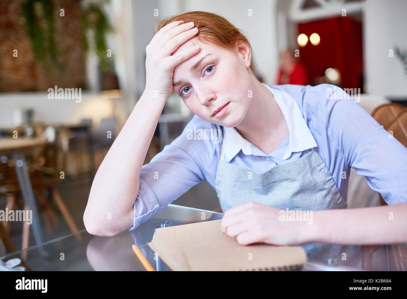 Exhausted after work Stock Photo Alamy