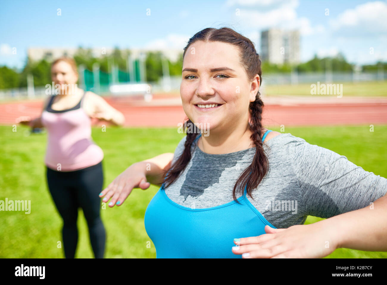 Outdoor workout Stock Photo