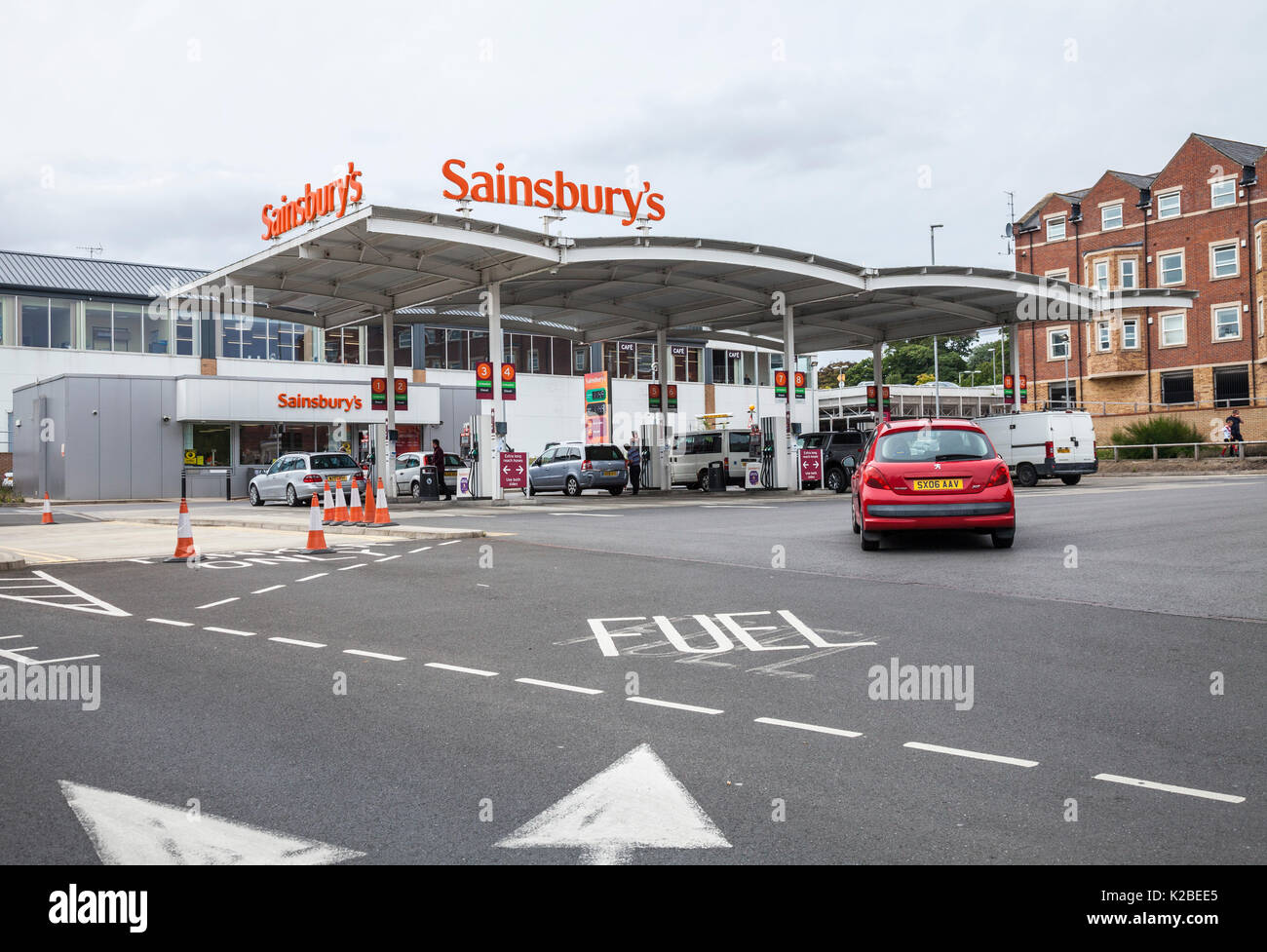 Sainsburys fuel station hires stock photography and images Alamy