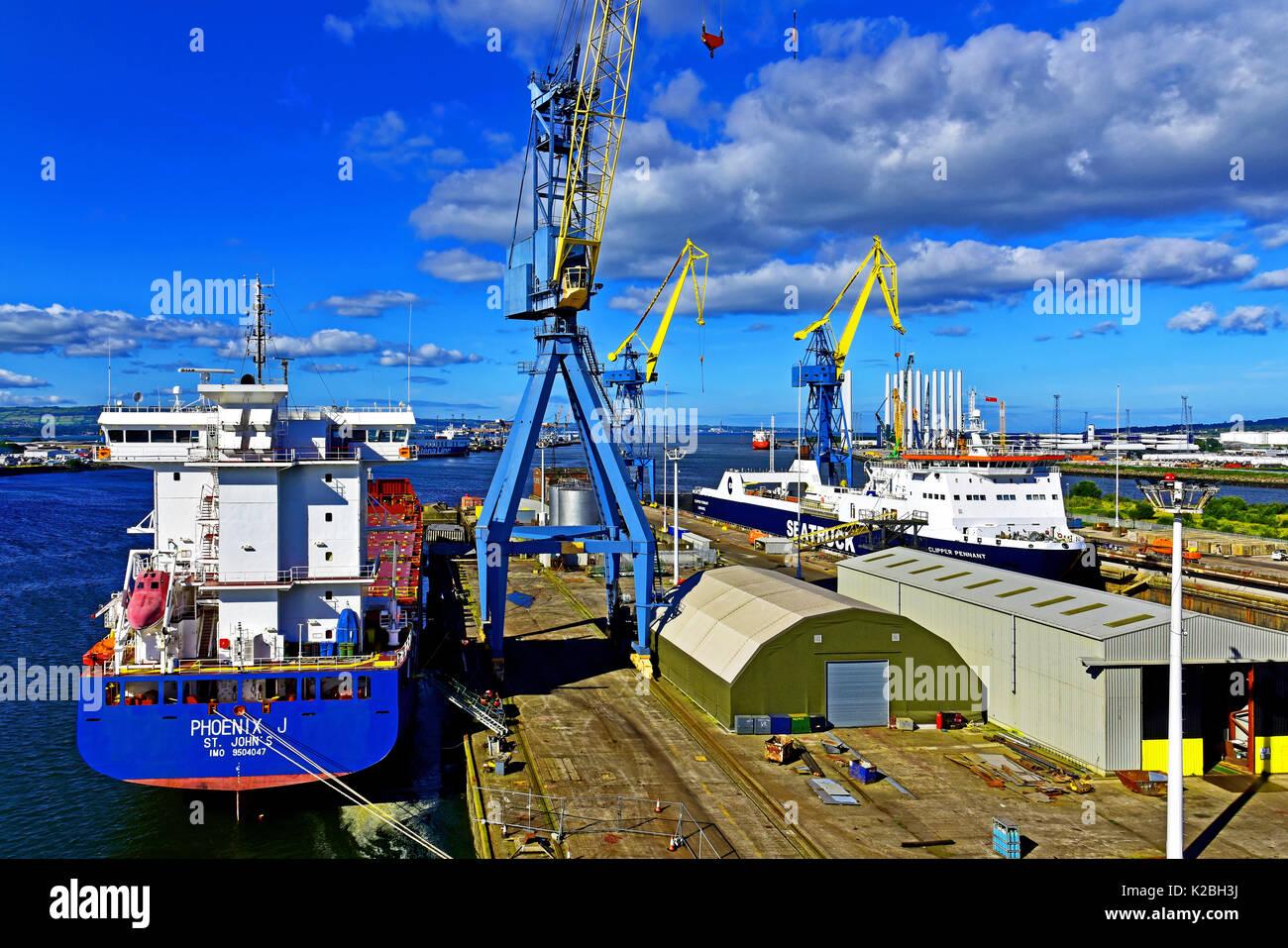 Belfast Northern Ireland Belfast docks and harbour detail Stock Photo Alamy