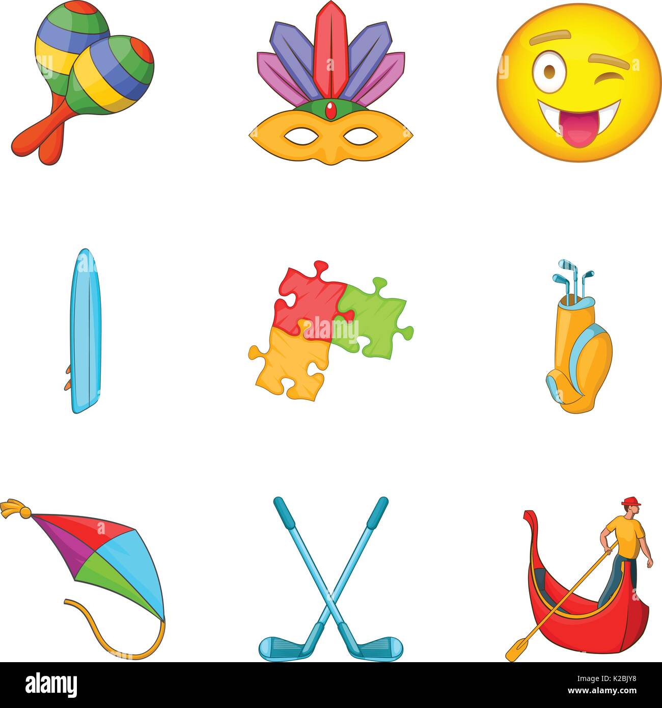 Smile icons set, cartoon style Stock Vector Image & Art - Alamy