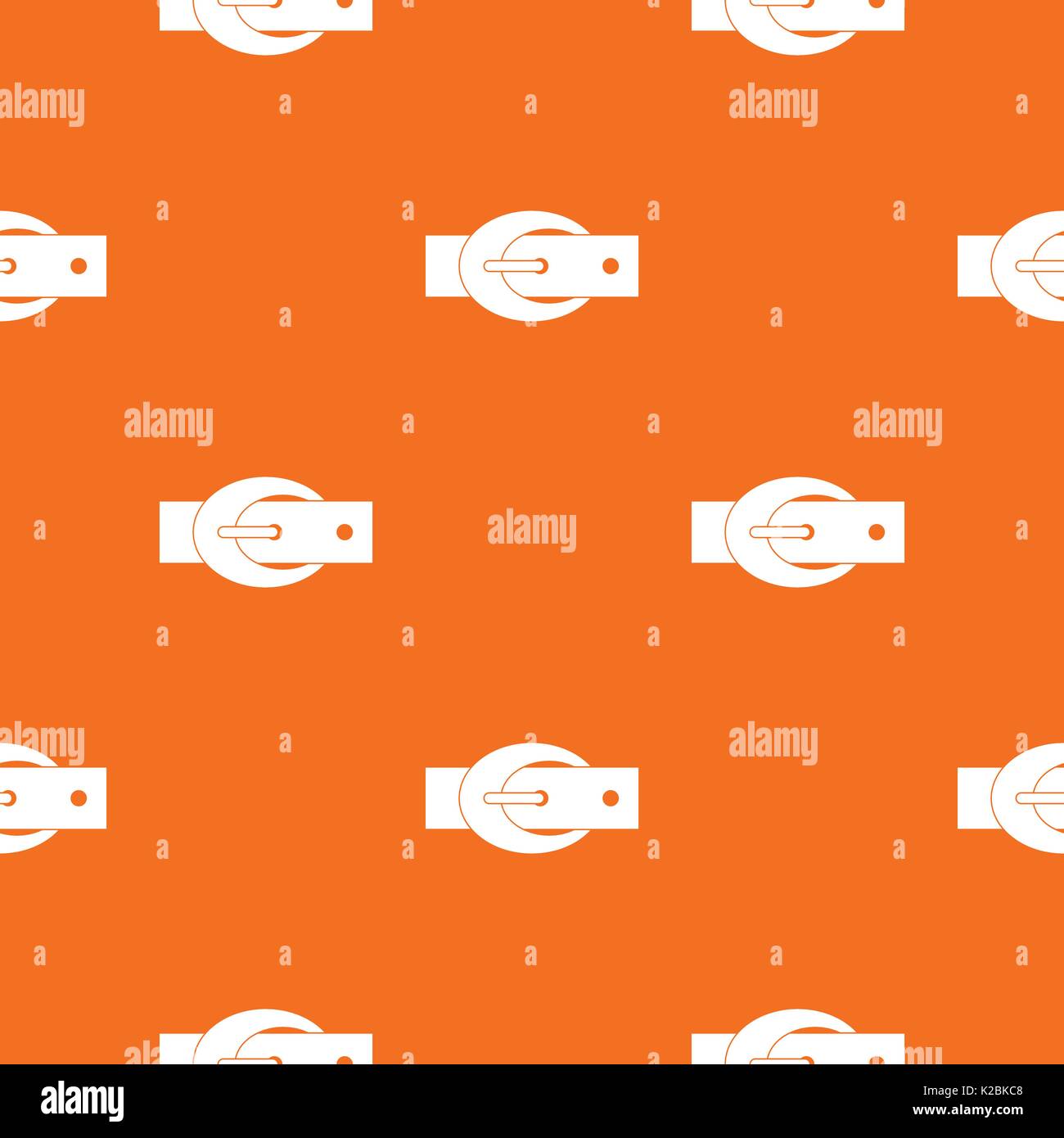 Oval belt buckle pattern seamless Stock Vector