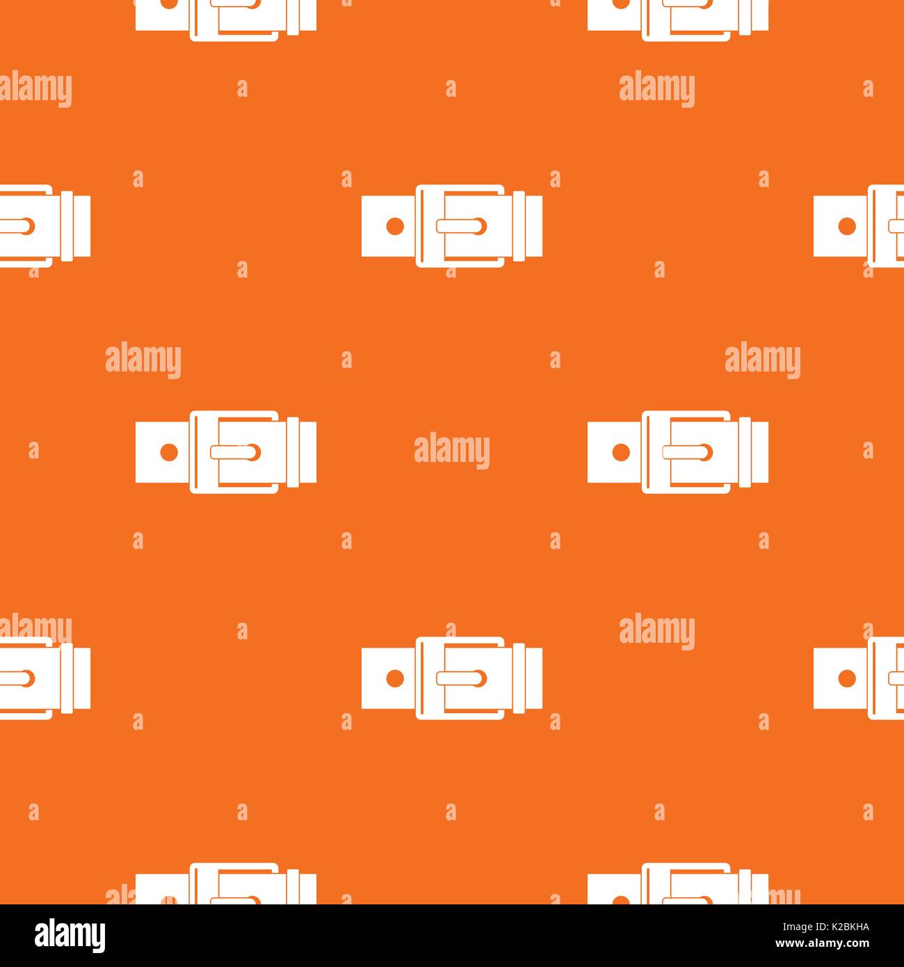 Belt with square buckle pattern seamless Stock Vector