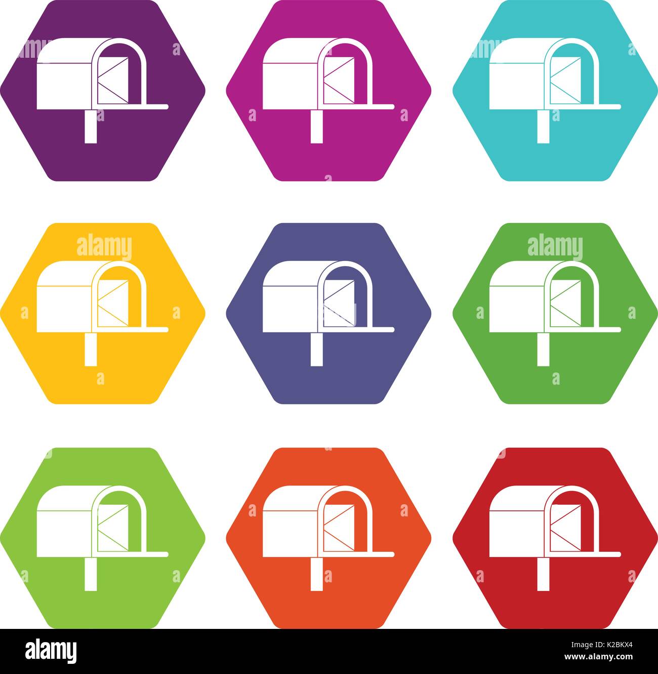 Empty mailbox icon simple hi-res stock photography and images - Alamy