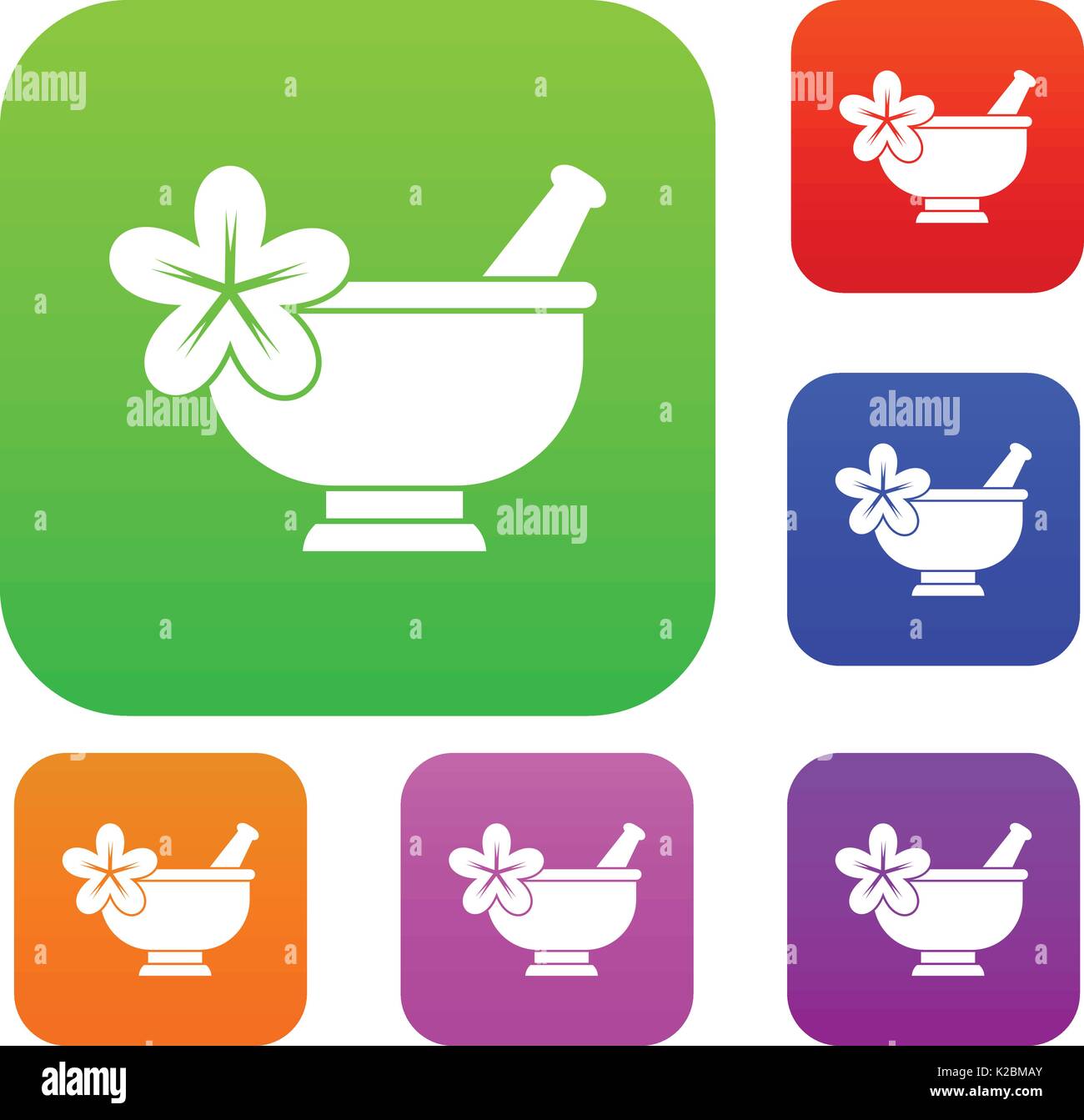 Mortar and pestle pharmacy set collection Stock Vector Image & Art - Alamy
