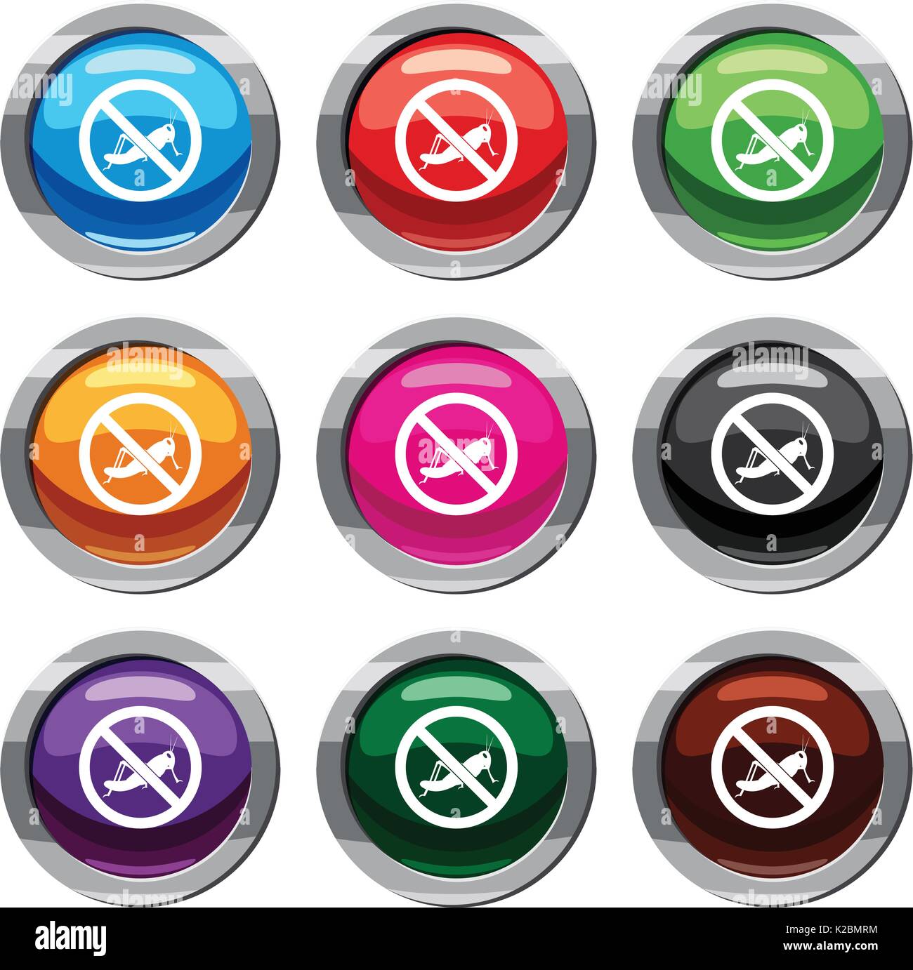 No locust sign set 9 collection Stock Vector Image & Art - Alamy