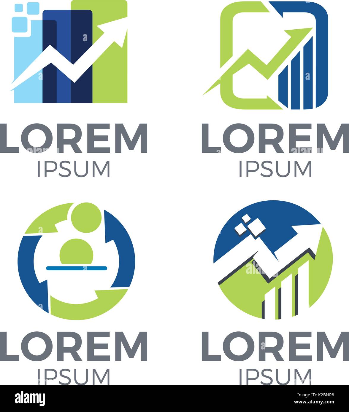 Economy Logo Set Stock Vector Image & Art - Alamy