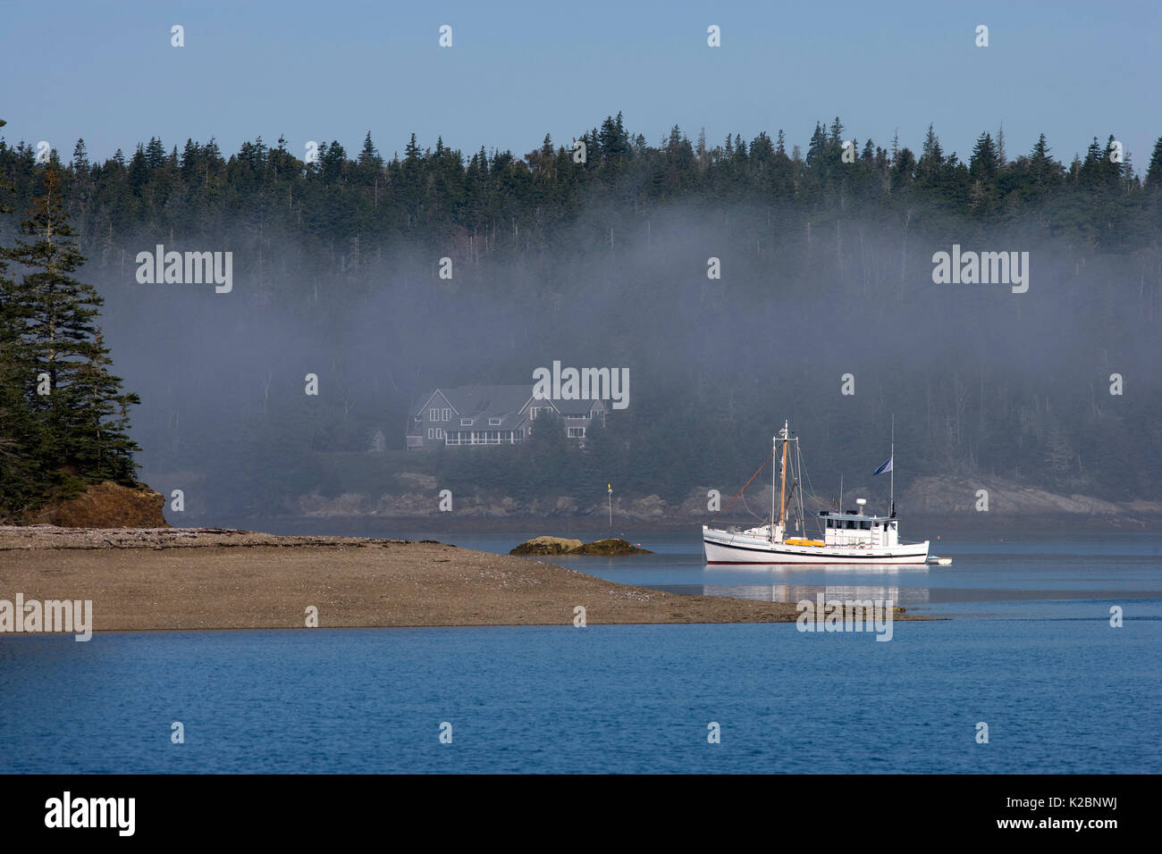 Boat On The Coast Of Maine, Usa, September 2008 Stock Photo - Alamy