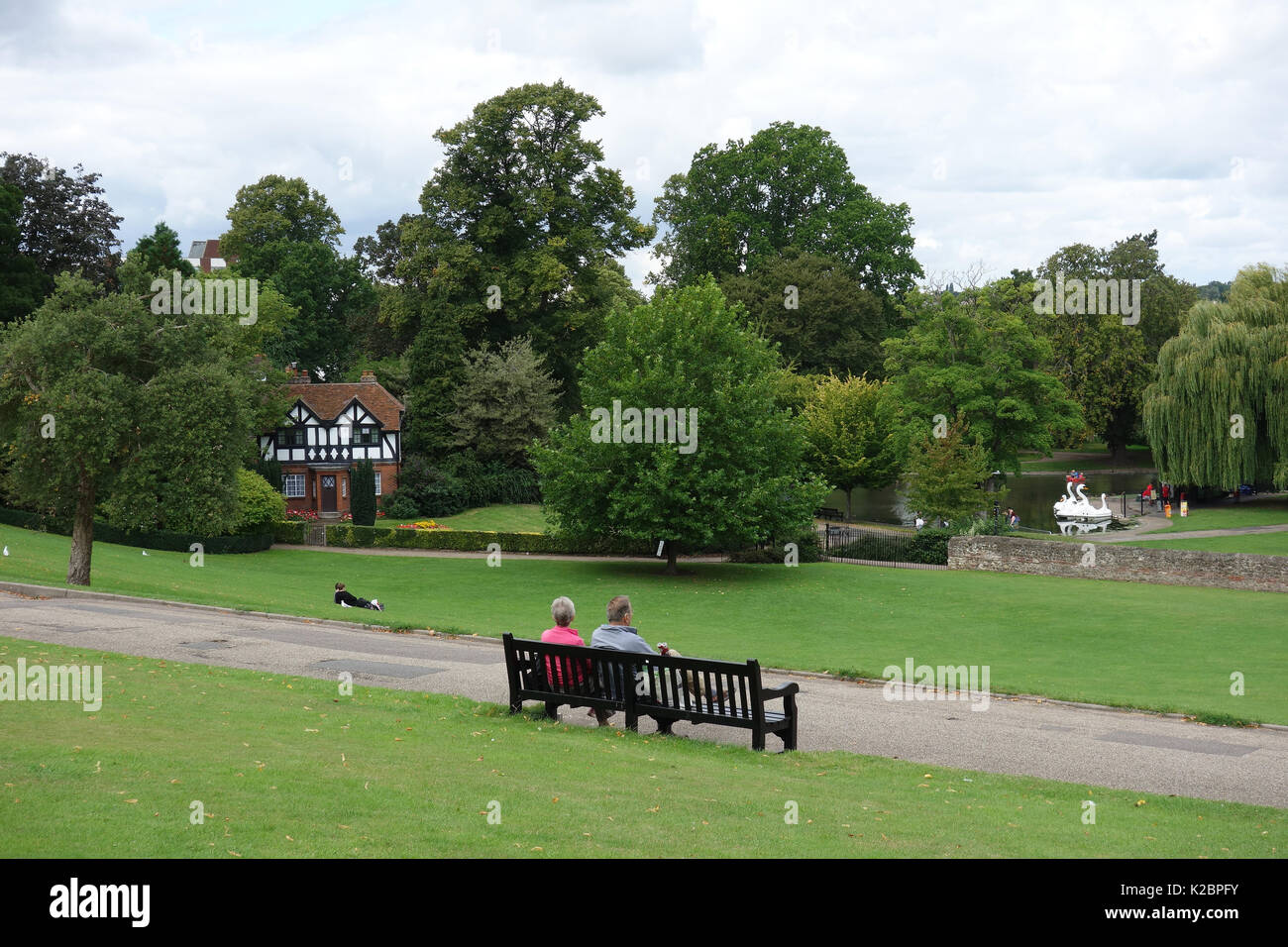 Castle Park, Colchester, Essex Stock Photo