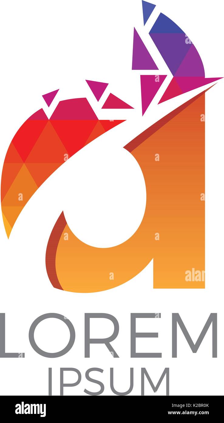  Letter 'd' Geometric Stock Vector Image & Art - Alamy Illustration 