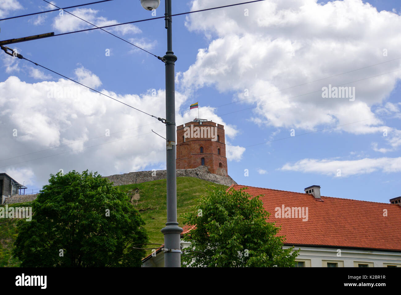 Cityscape Of Vilnius Old Town Lithuania Gediminas Tower In The cityscape-of-vilnius-old-town-lithuania-gediminas-tower-in-the
