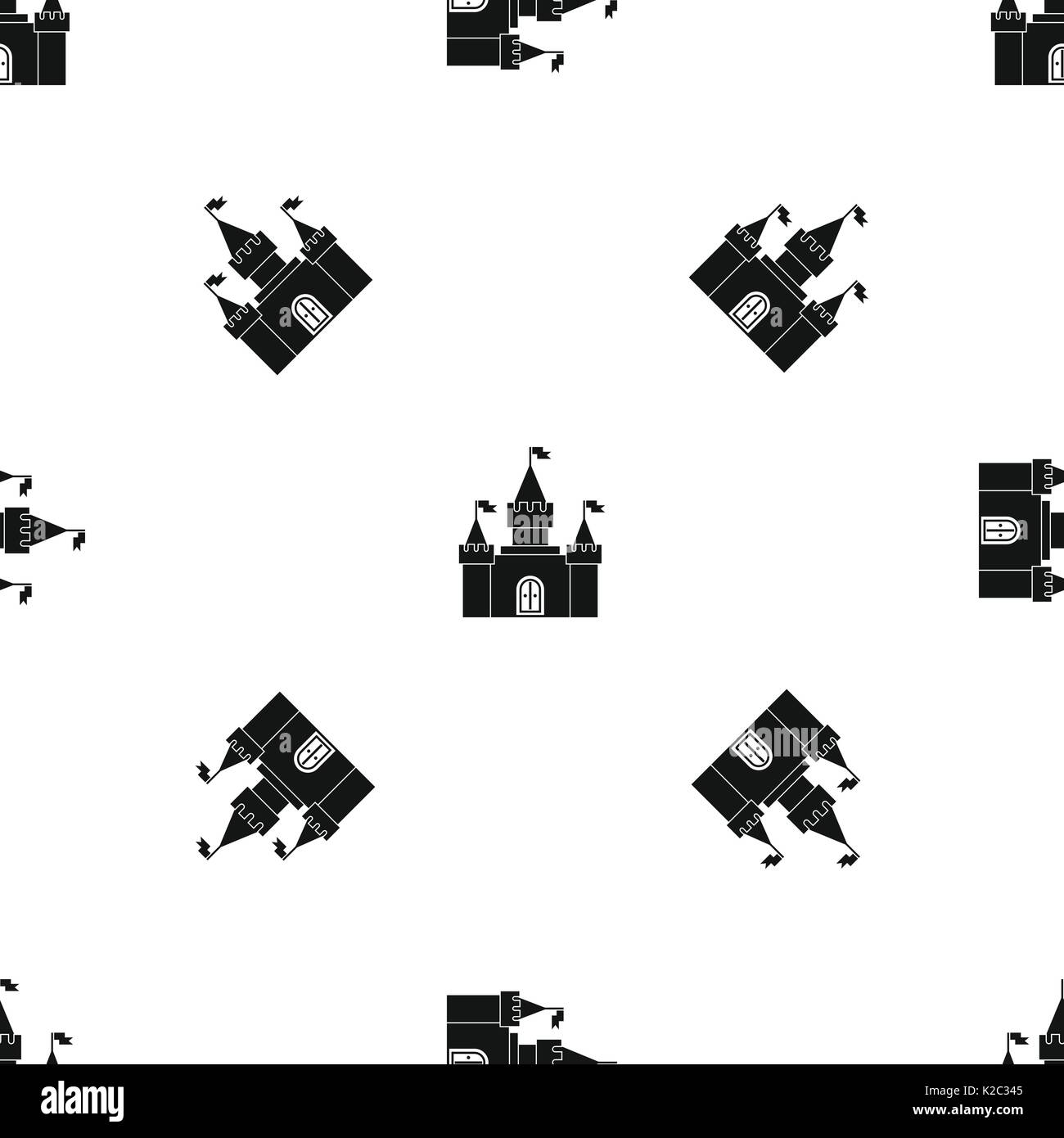 Fortress pattern seamless black Stock Vector Image & Art - Alamy