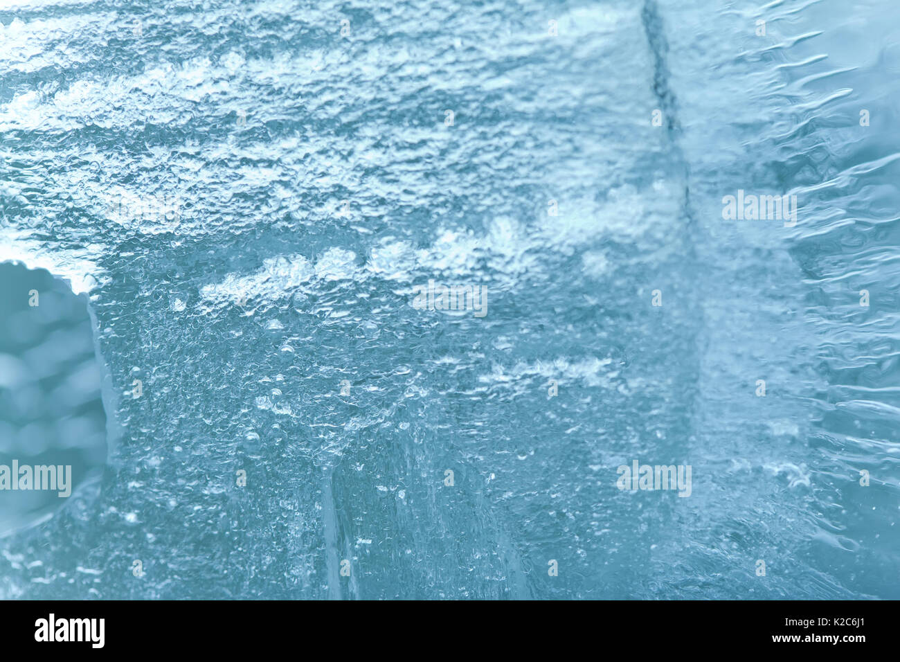 Frozen Lake Ice Textured Background Closeup Shallow Depth Of Field Stock Photo Alamy