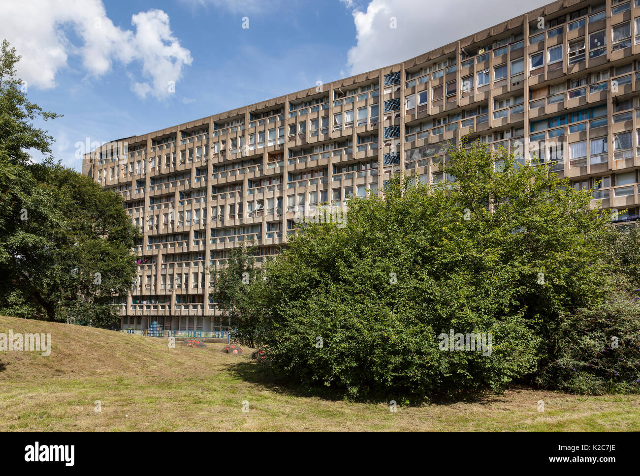 Robin Hood Gardens Estate, London, United Kingdom Stock Photo