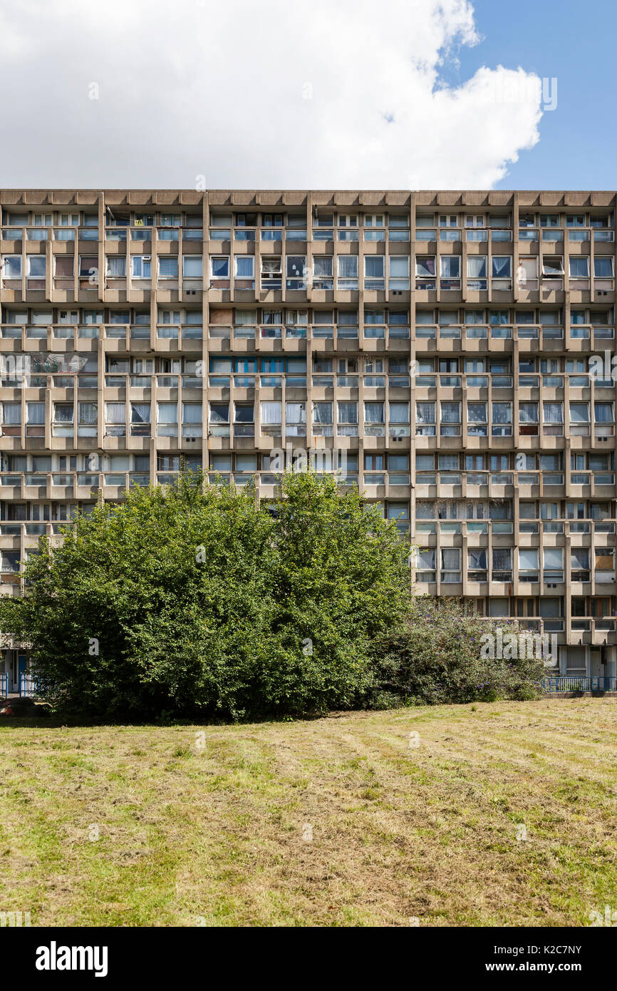 Robin Hood Gardens Estate, London, United Kingdom Stock Photo